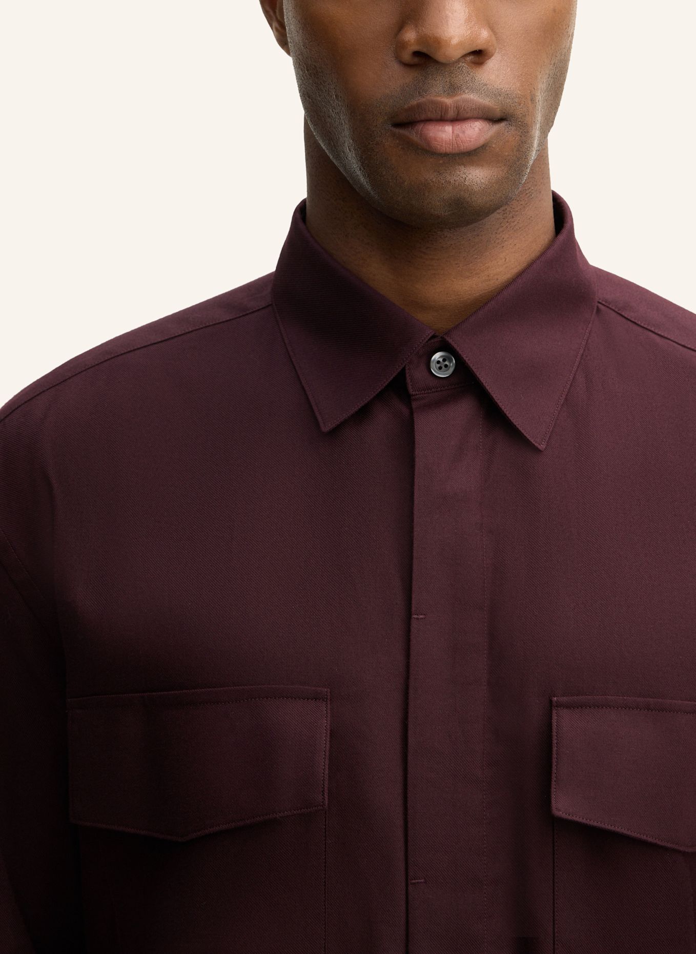 STRELLSON Casual-Hemd: DUNKELROT