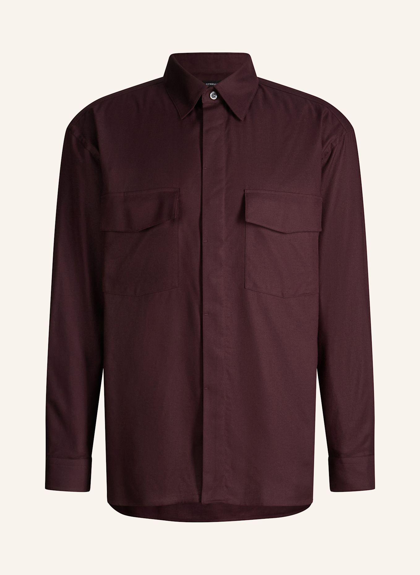 STRELLSON Casual-Hemd: DUNKELROT