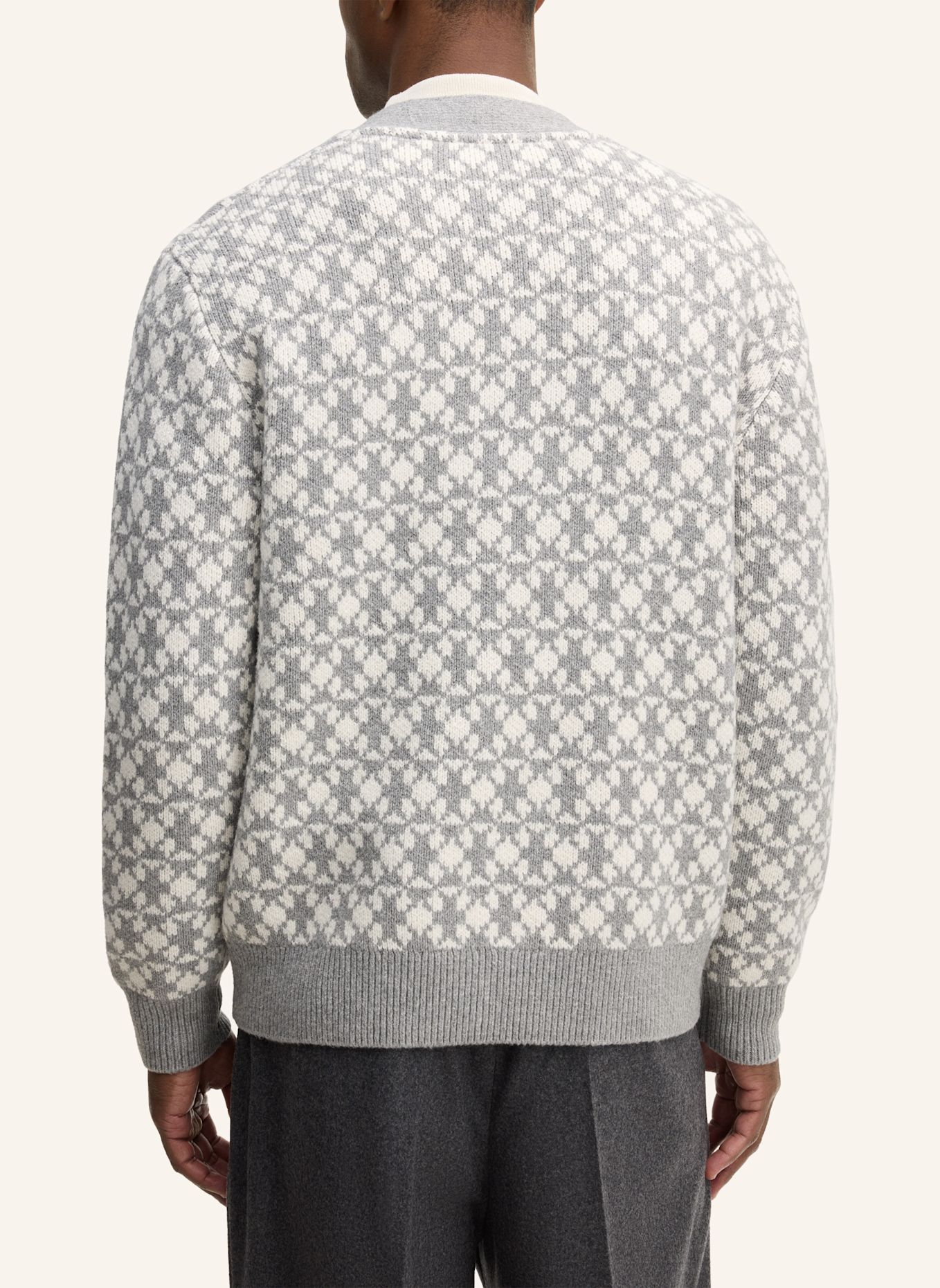 STRELLSON Strickjacke: GRAU