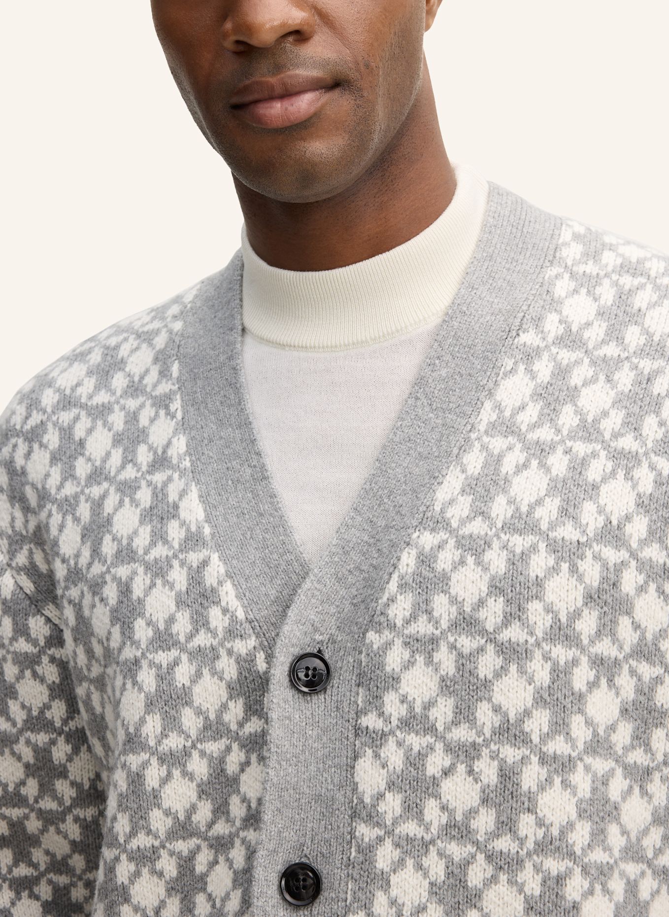 STRELLSON Strickjacke: GRAU