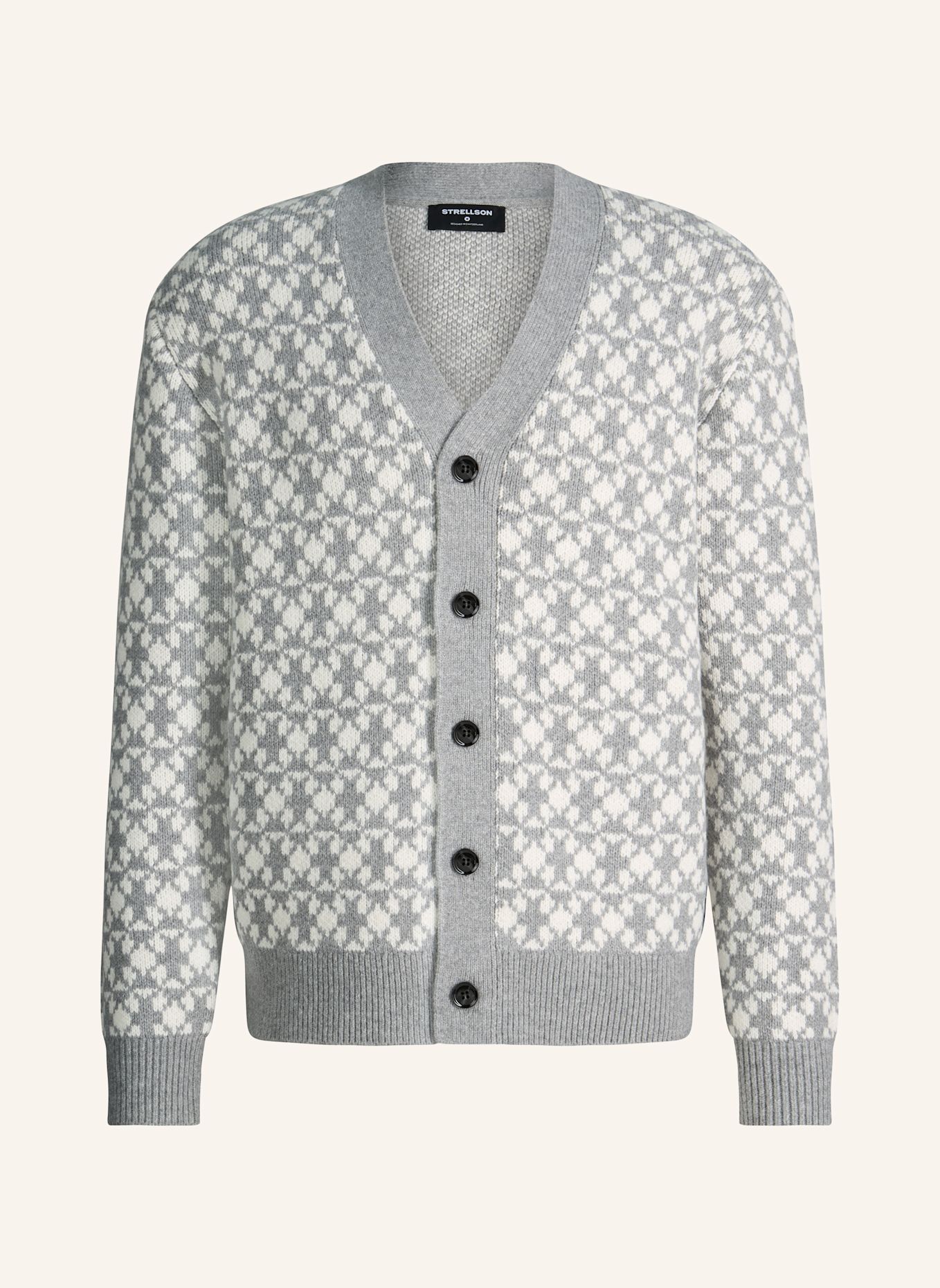 STRELLSON Strickjacke: GRAU