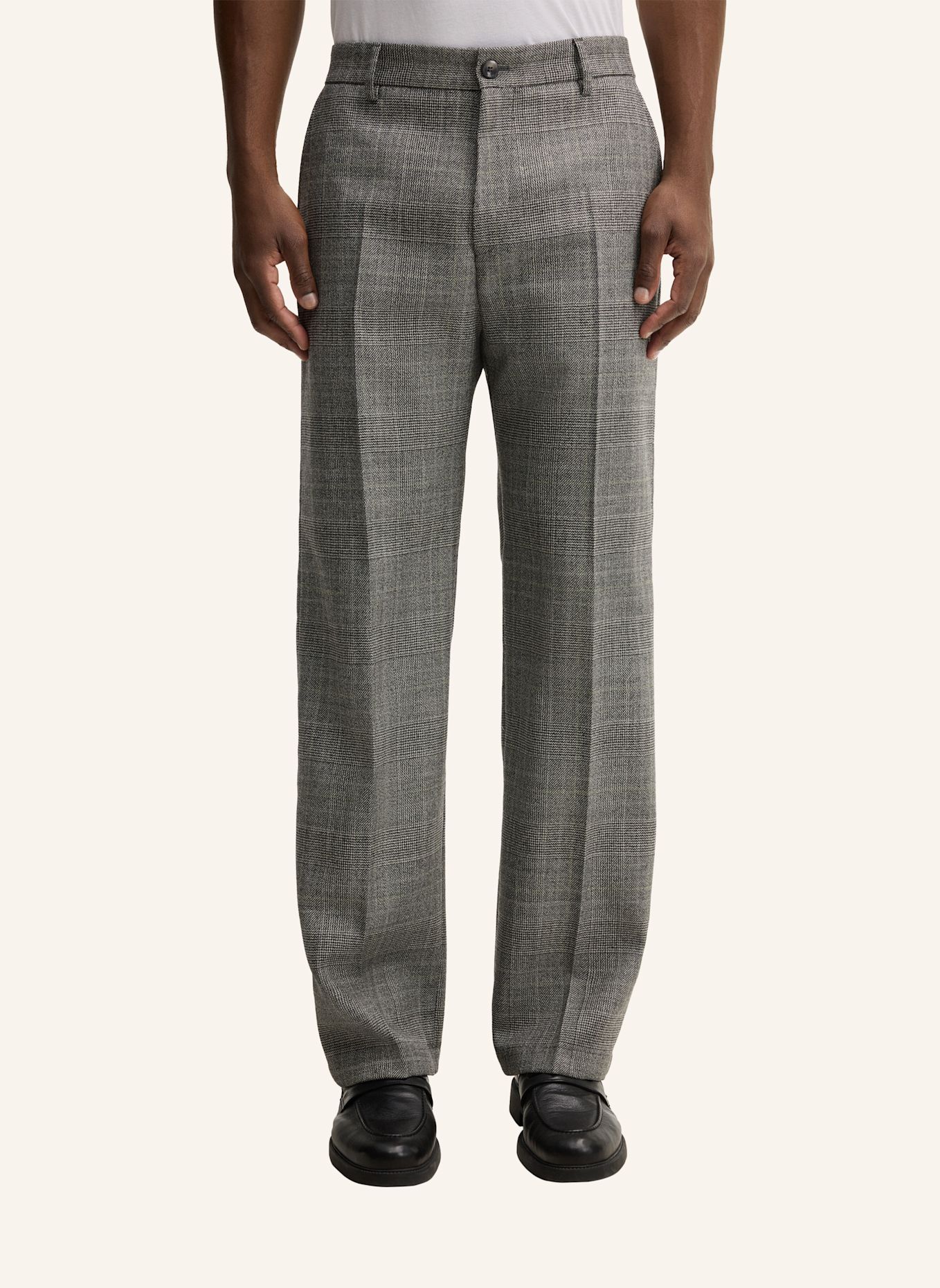 STRELLSON Schurwoll-Baukasten-Hose: GRAU