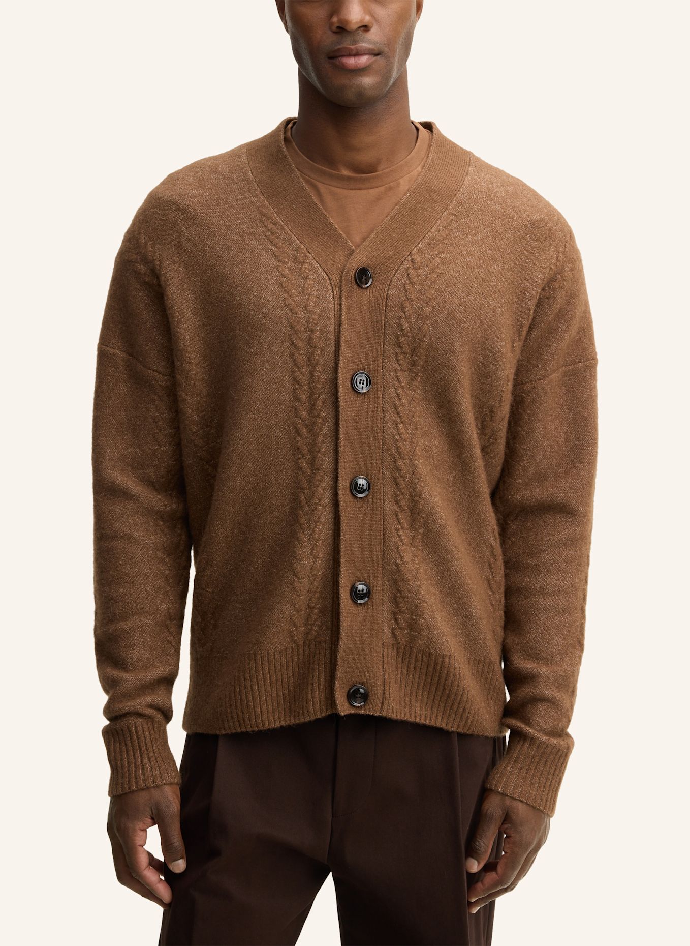 STRELLSON Strickjacke: BEIGE