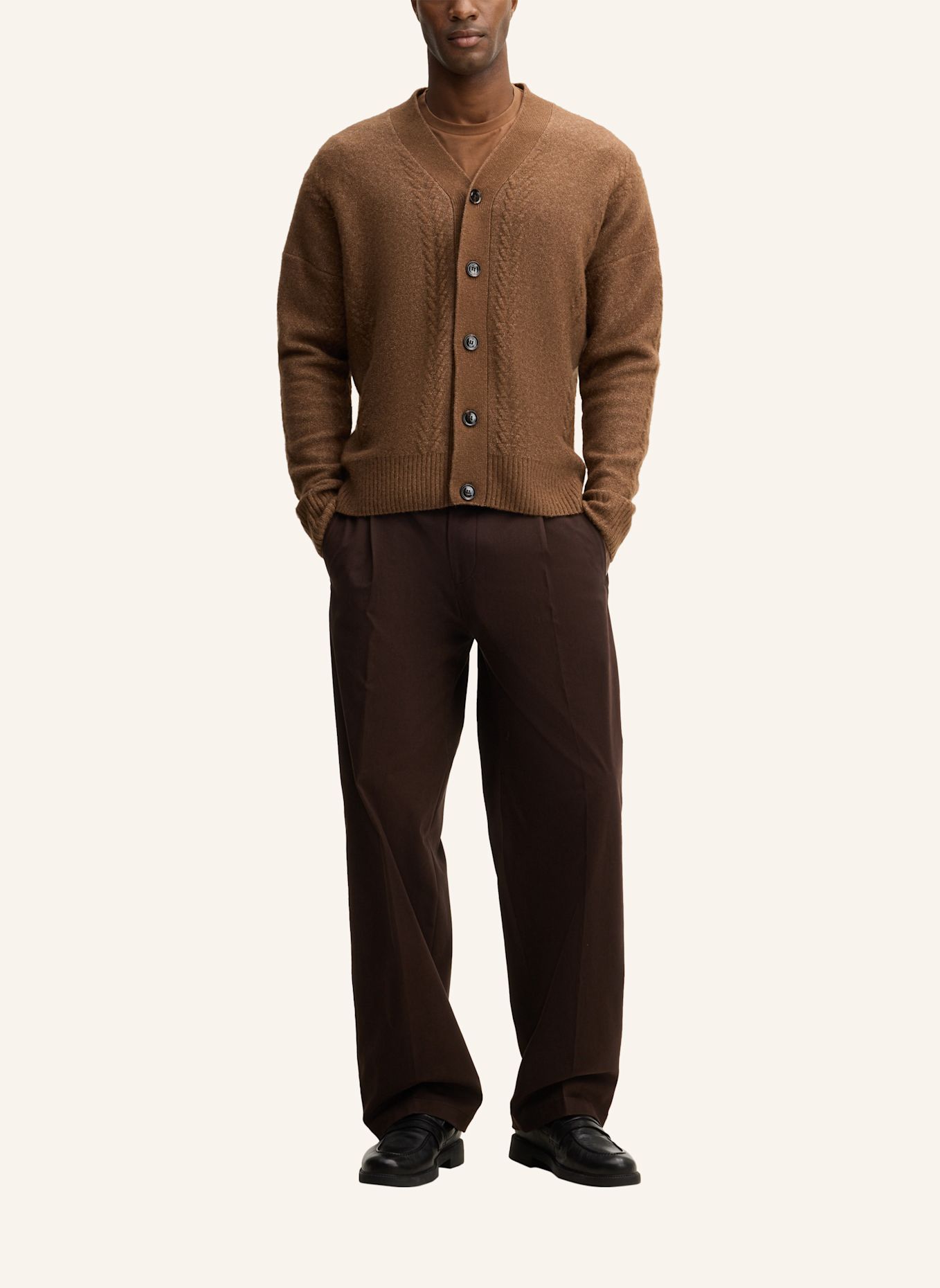 STRELLSON Strickjacke: BEIGE