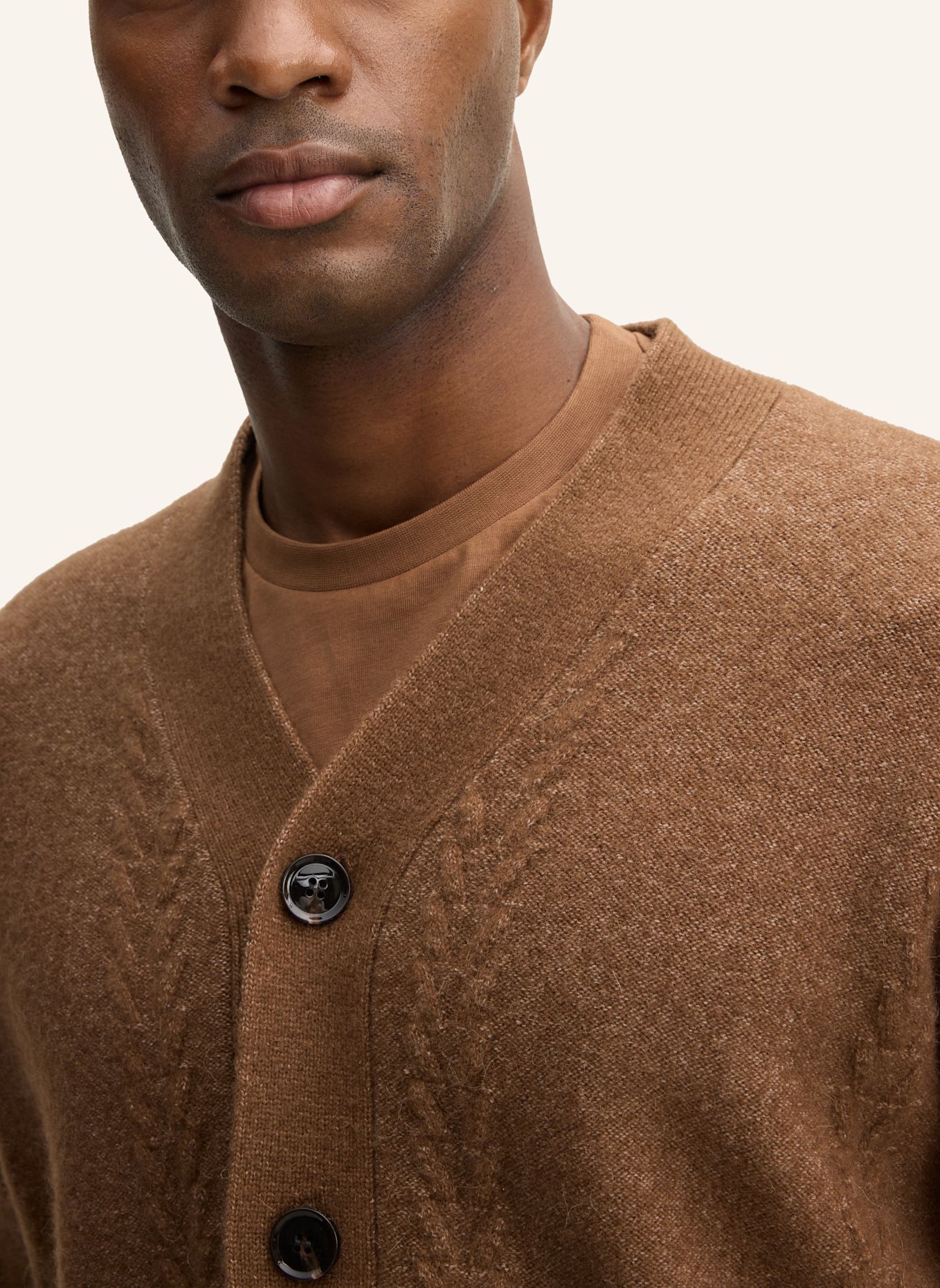 STRELLSON Strickjacke: BEIGE