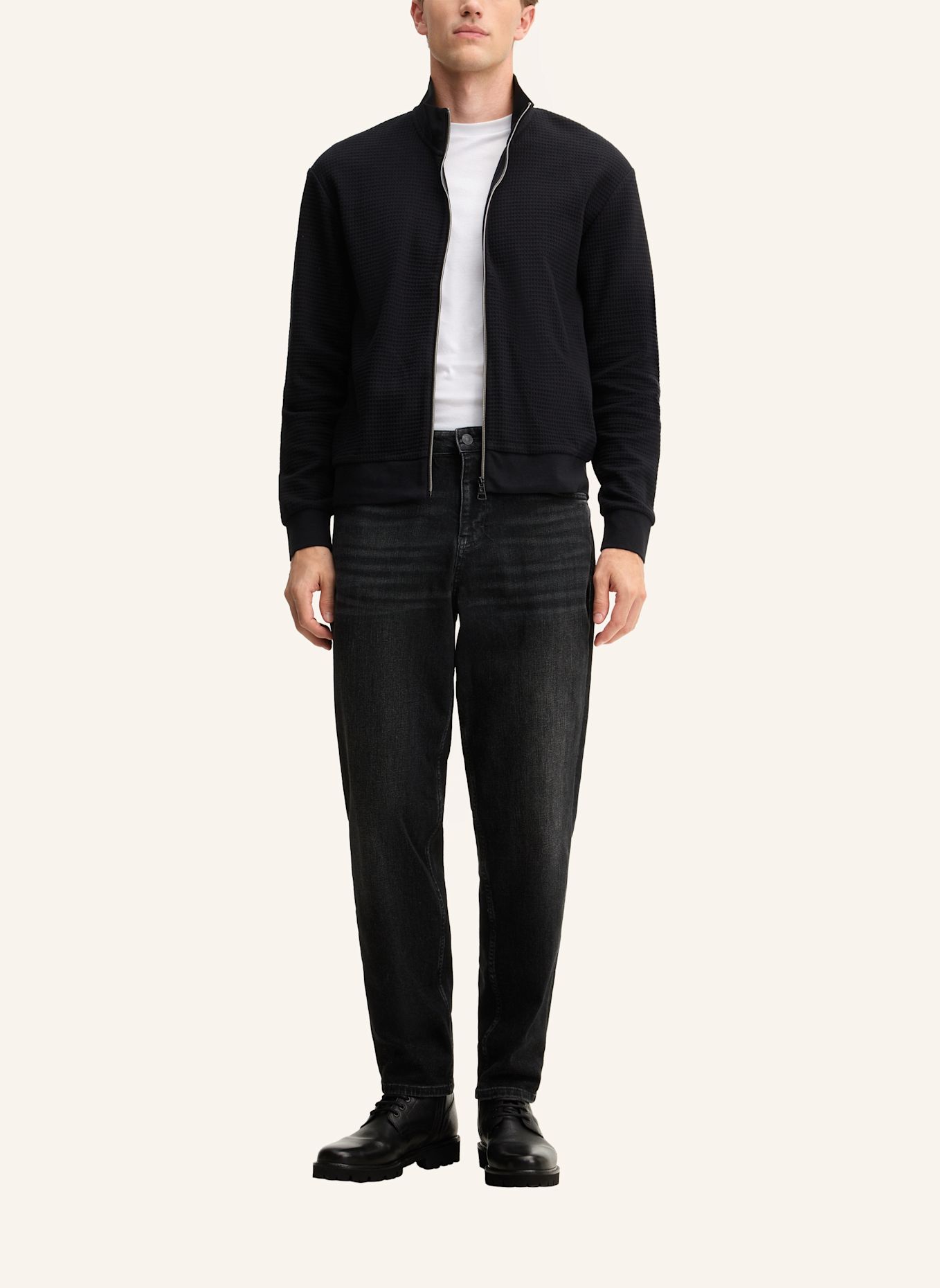STRELLSON Sweatjacke: SCHWARZ