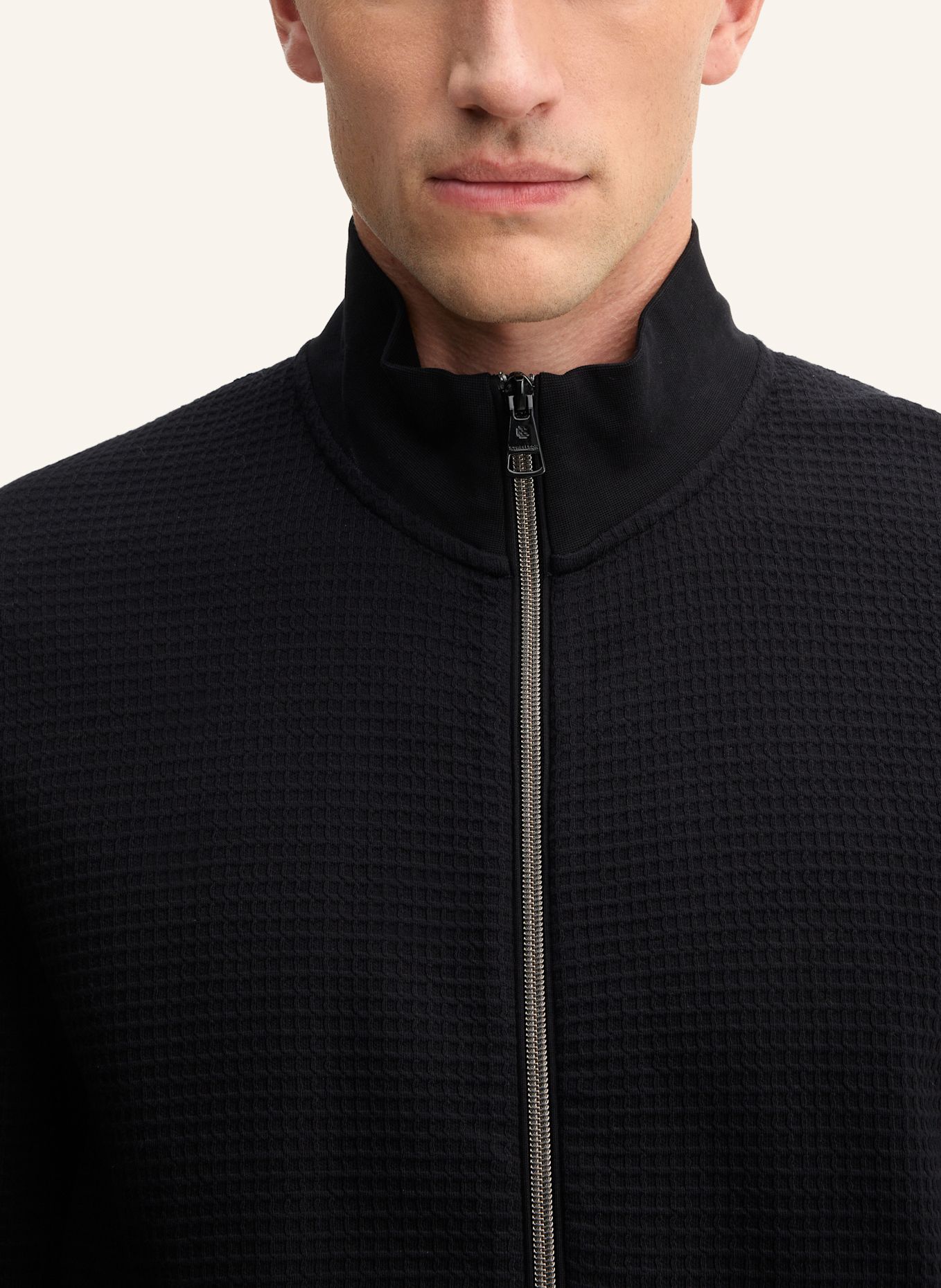 STRELLSON Sweatjacke: SCHWARZ