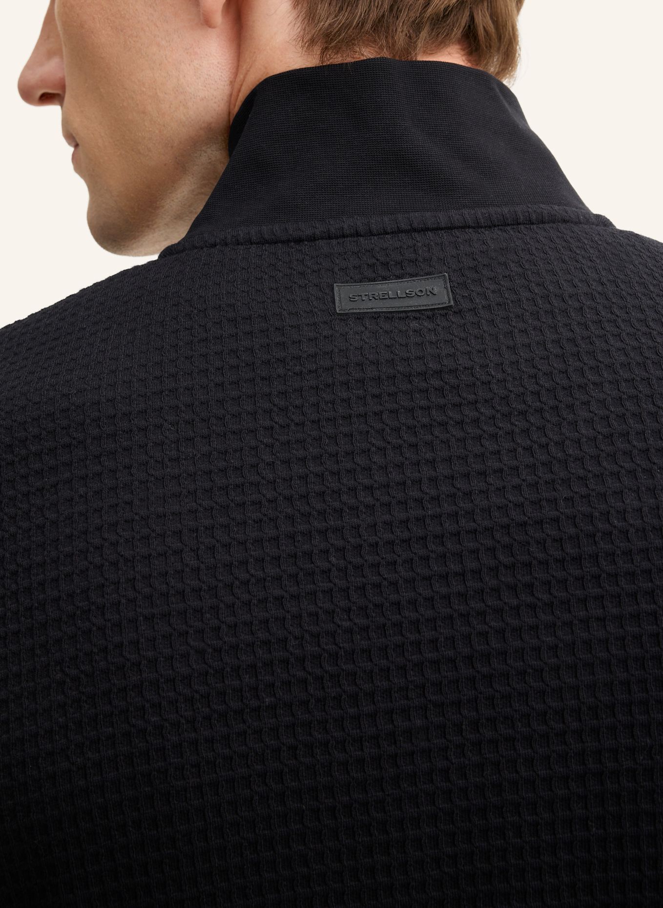 STRELLSON Sweatjacke: SCHWARZ