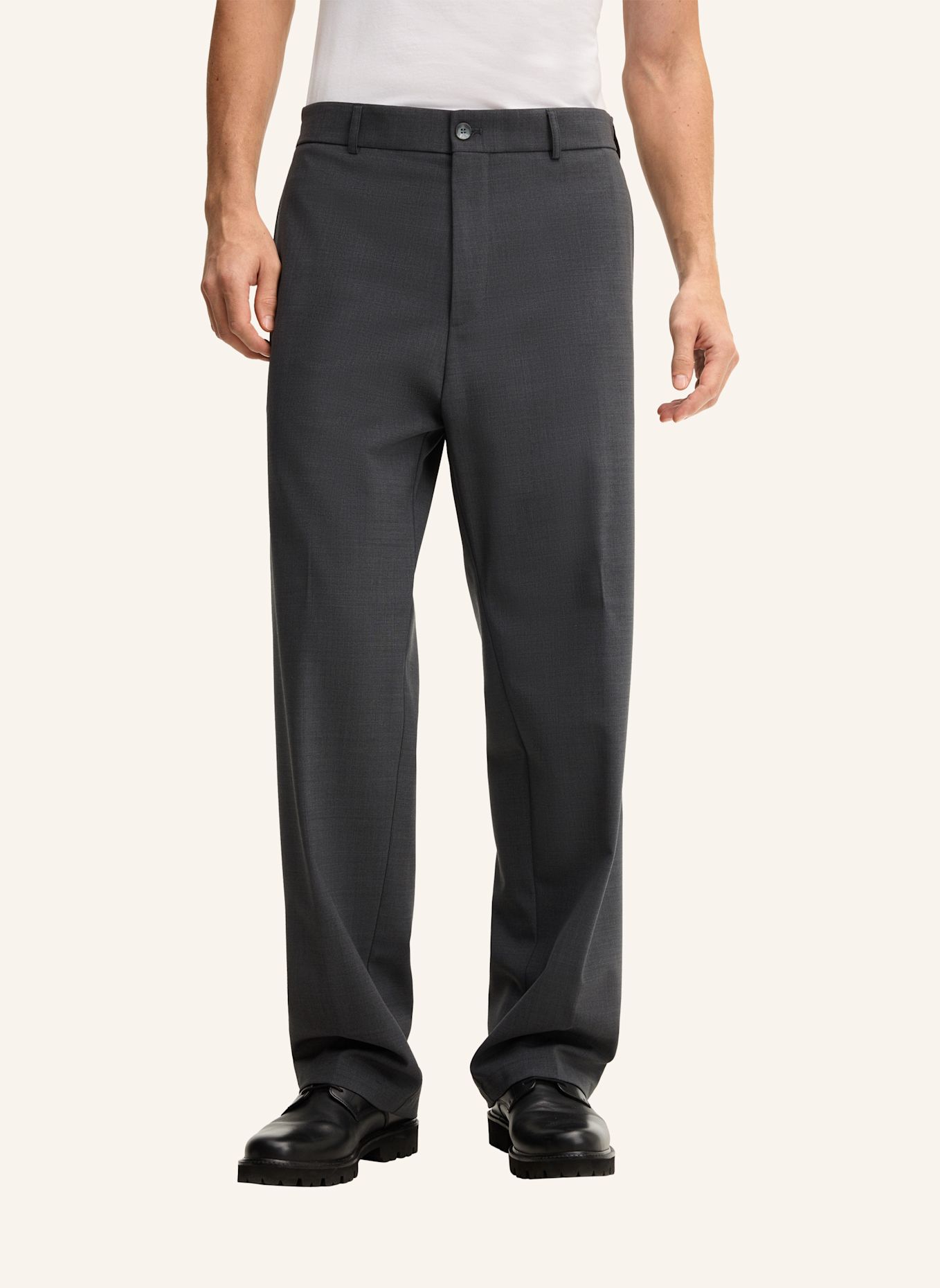 STRELLSON Bundfaltenhose: GRAU