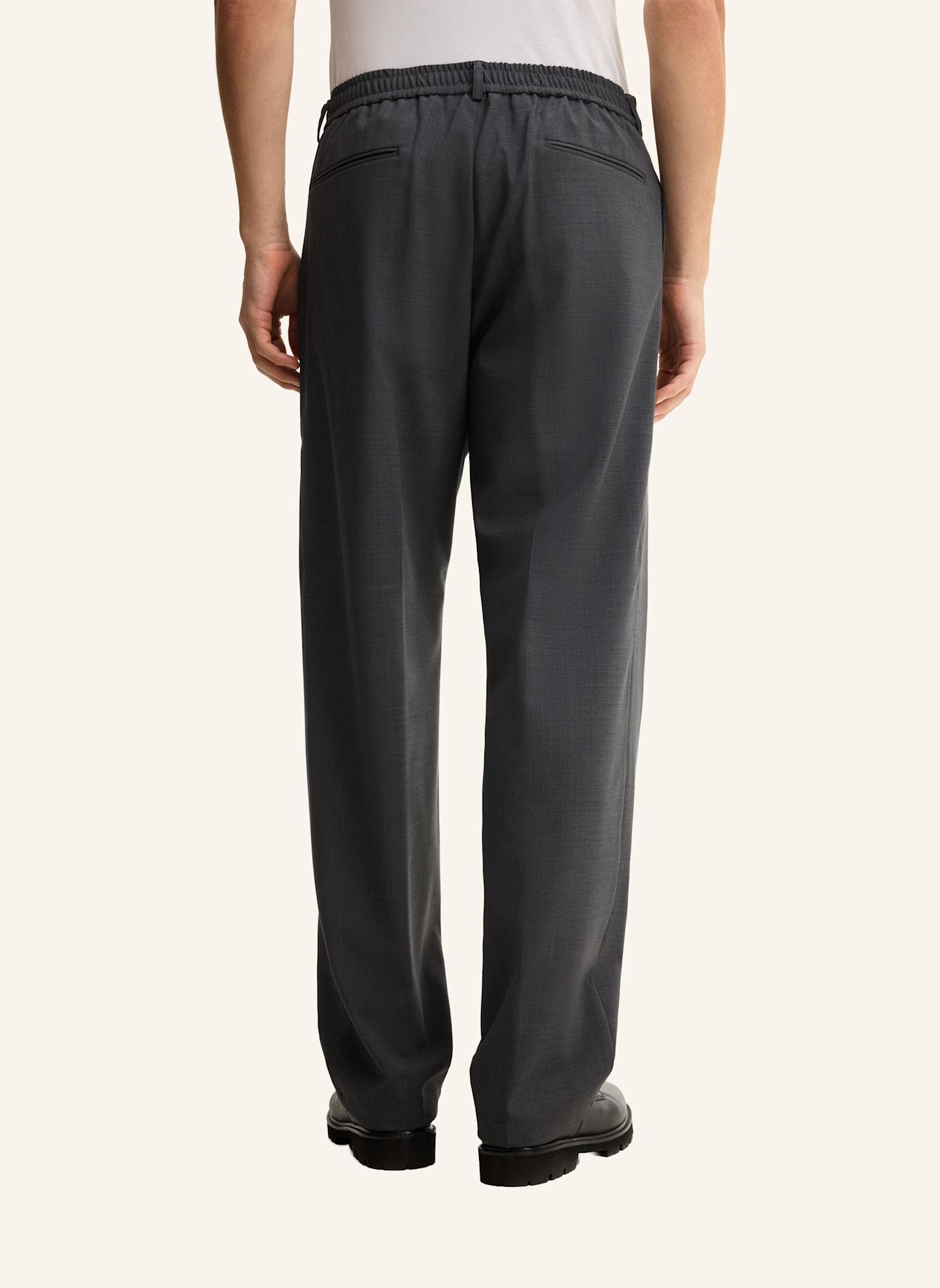 STRELLSON Bundfaltenhose: GRAU