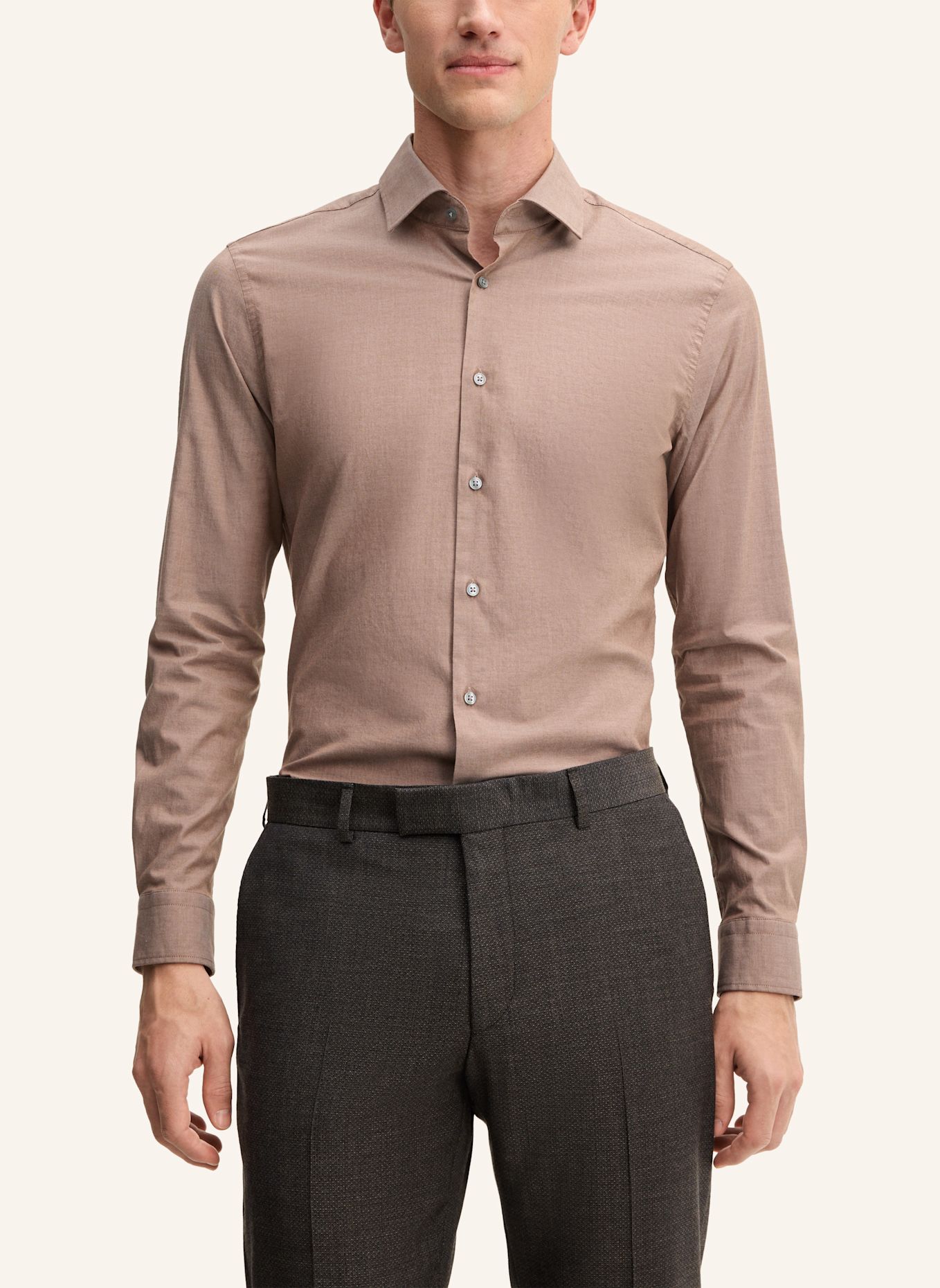 STRELLSON Hemd: BEIGE