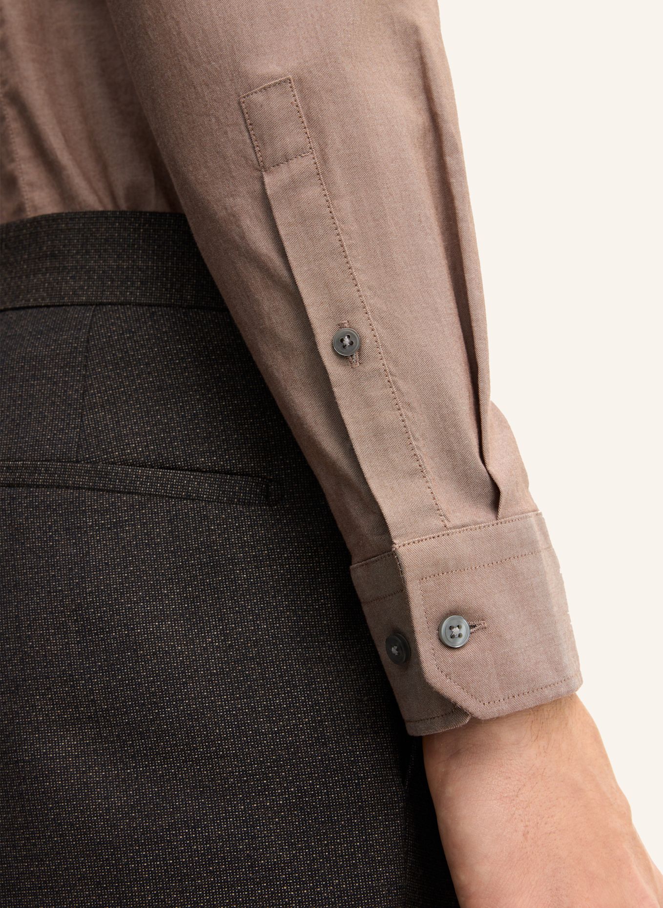 STRELLSON Hemd: BEIGE