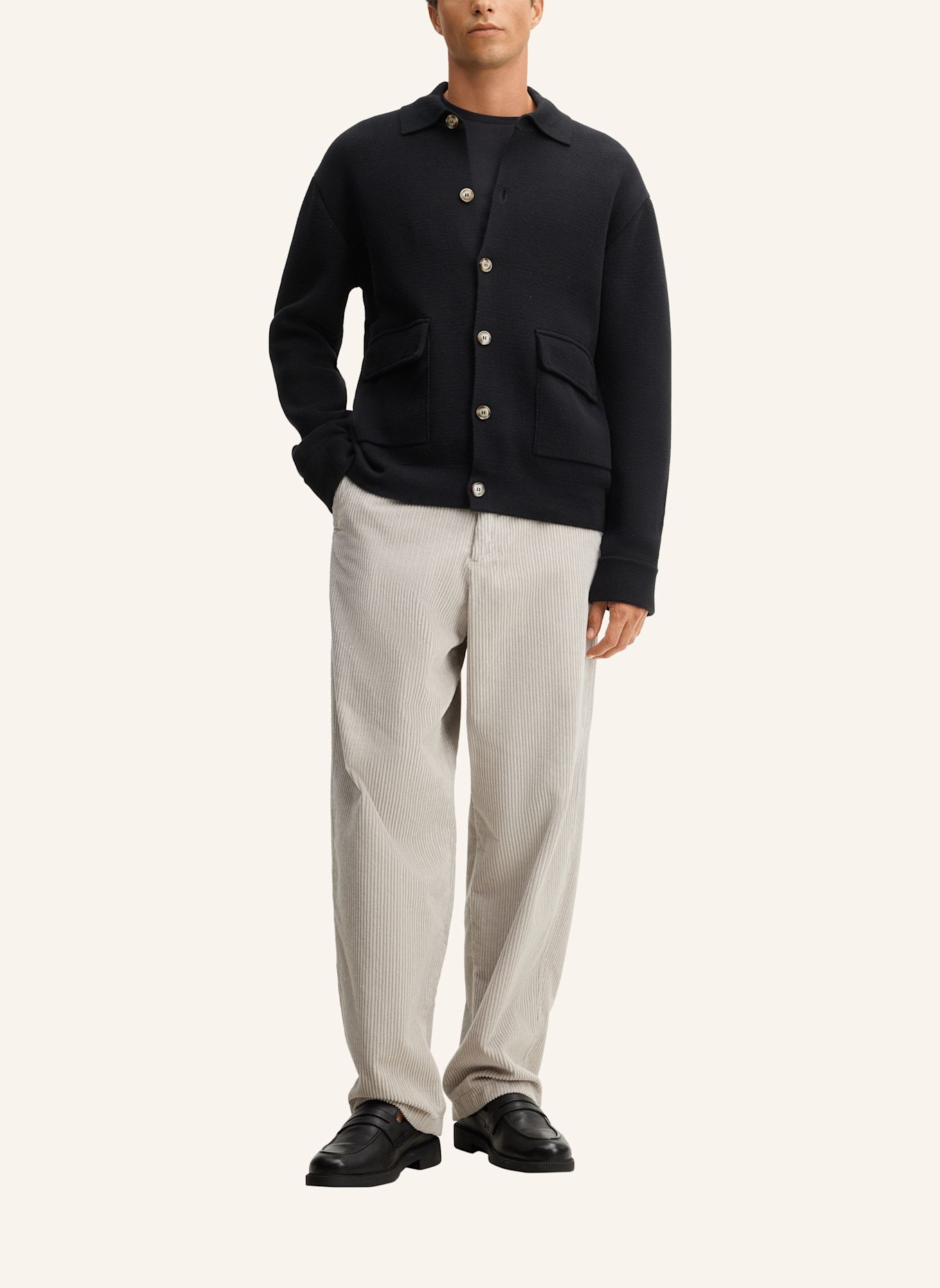 STRELLSON Strickjacke: SCHWARZ