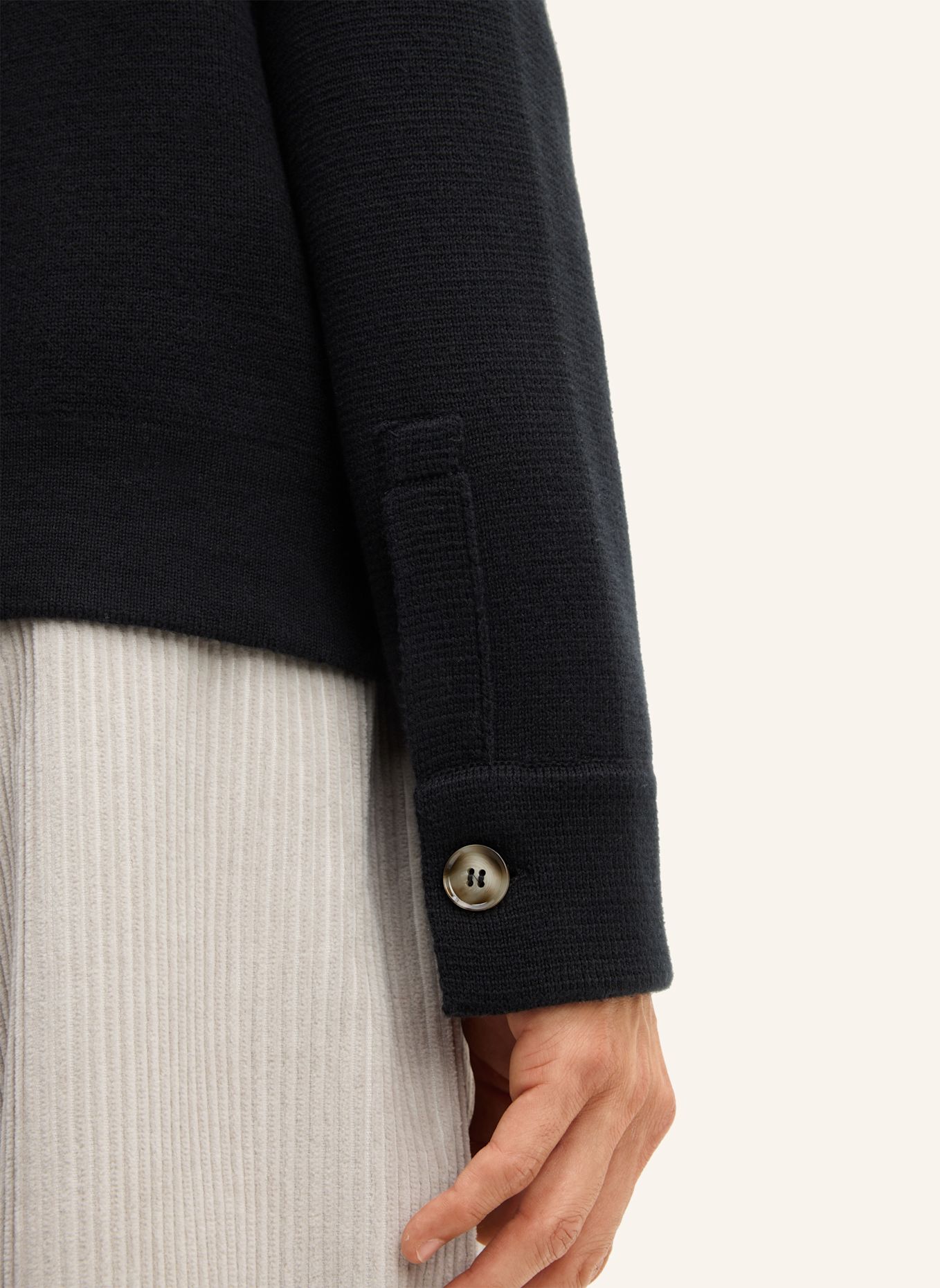 STRELLSON Strickjacke: SCHWARZ