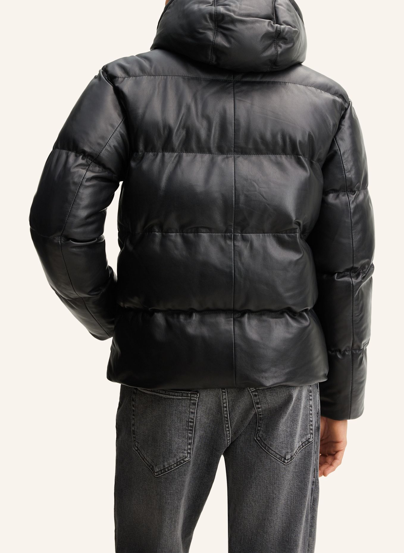 STRELLSON Lederjacke: SCHWARZ