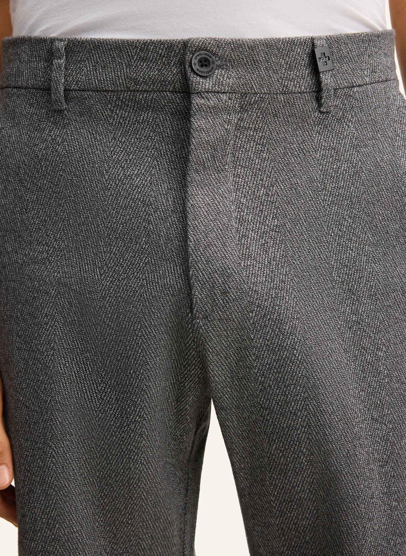 STRELLSON Hose aus Baumwollmix: GRAU