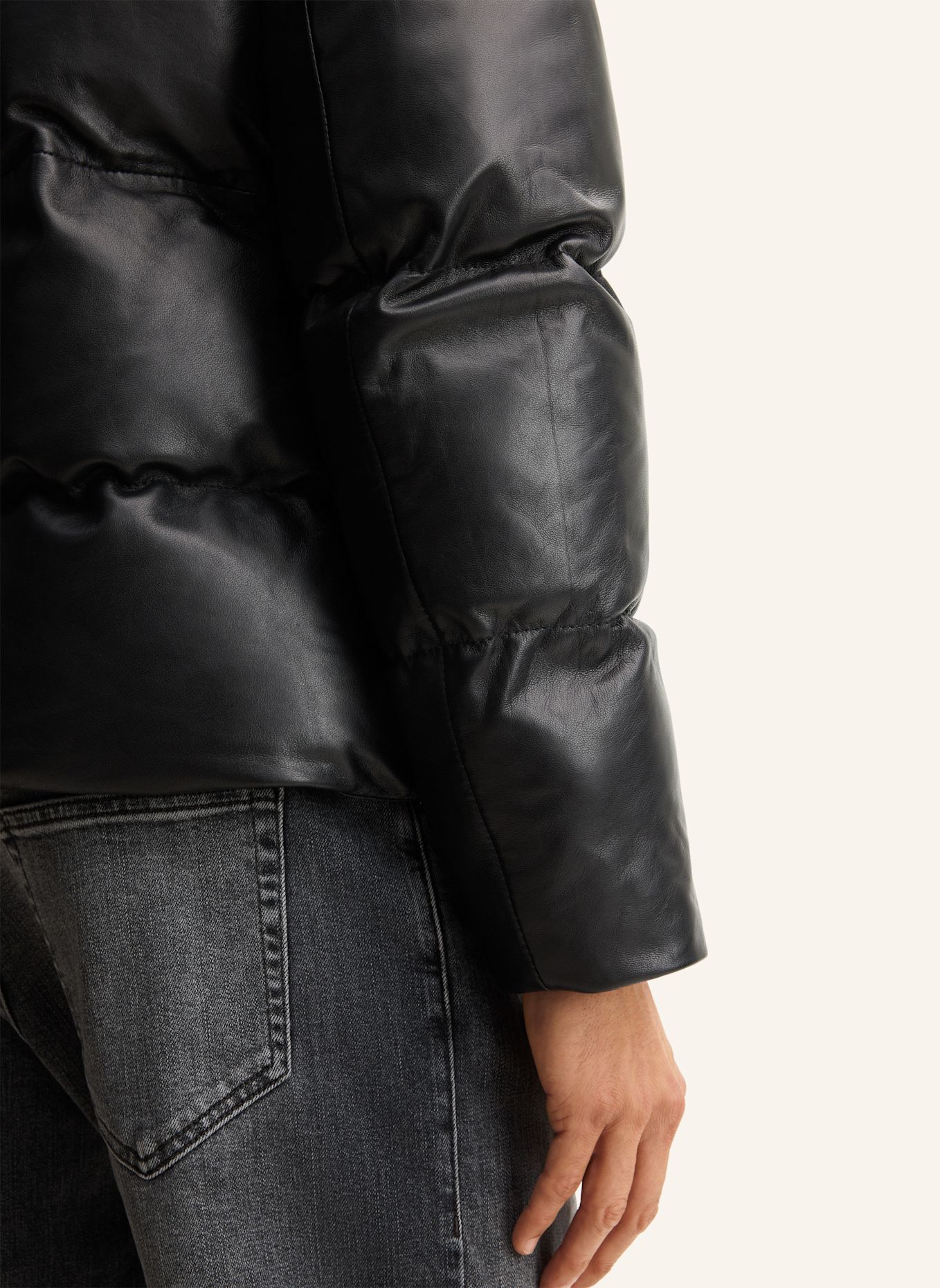 STRELLSON Lederjacke: SCHWARZ