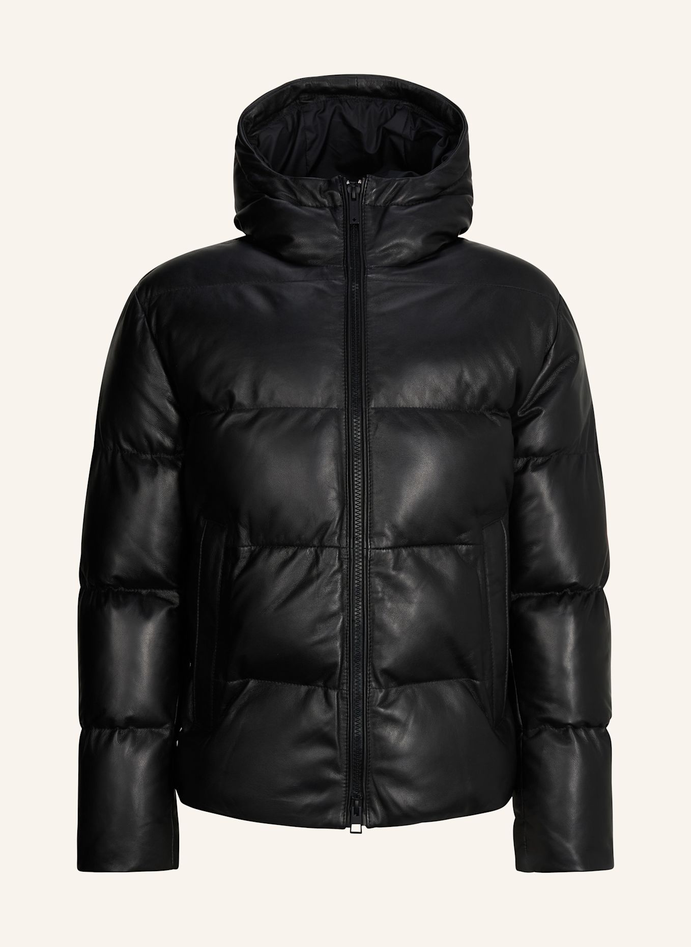 STRELLSON Lederjacke: SCHWARZ
