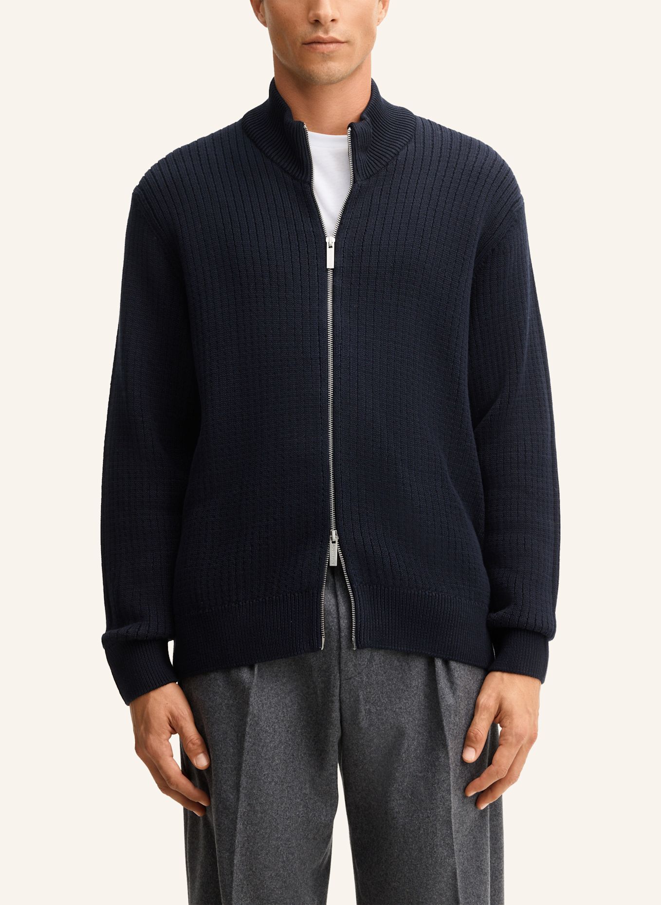 STRELLSON Strickjacke: DUNKELBLAU