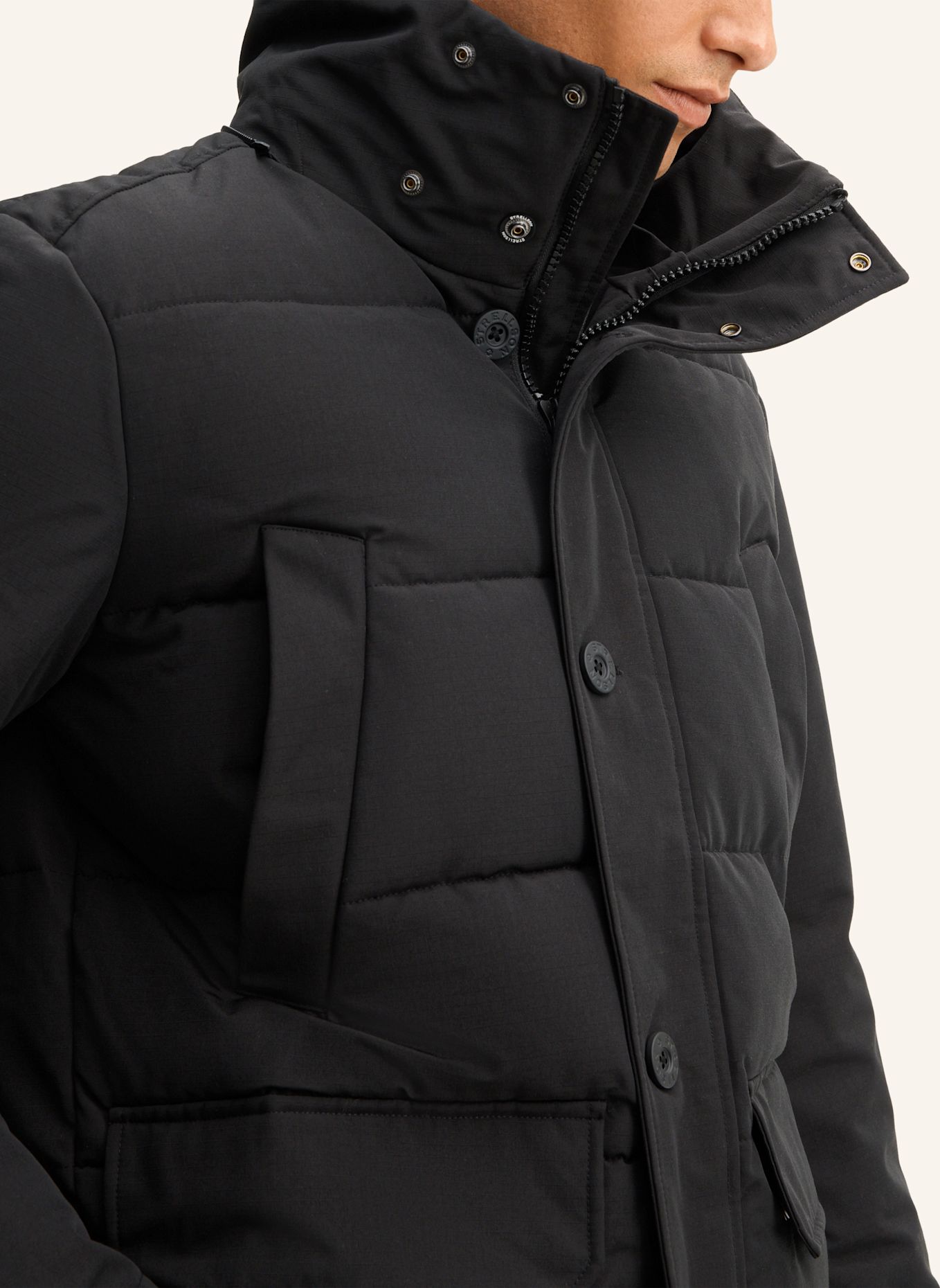 STRELLSON Steppjacke: SCHWARZ
