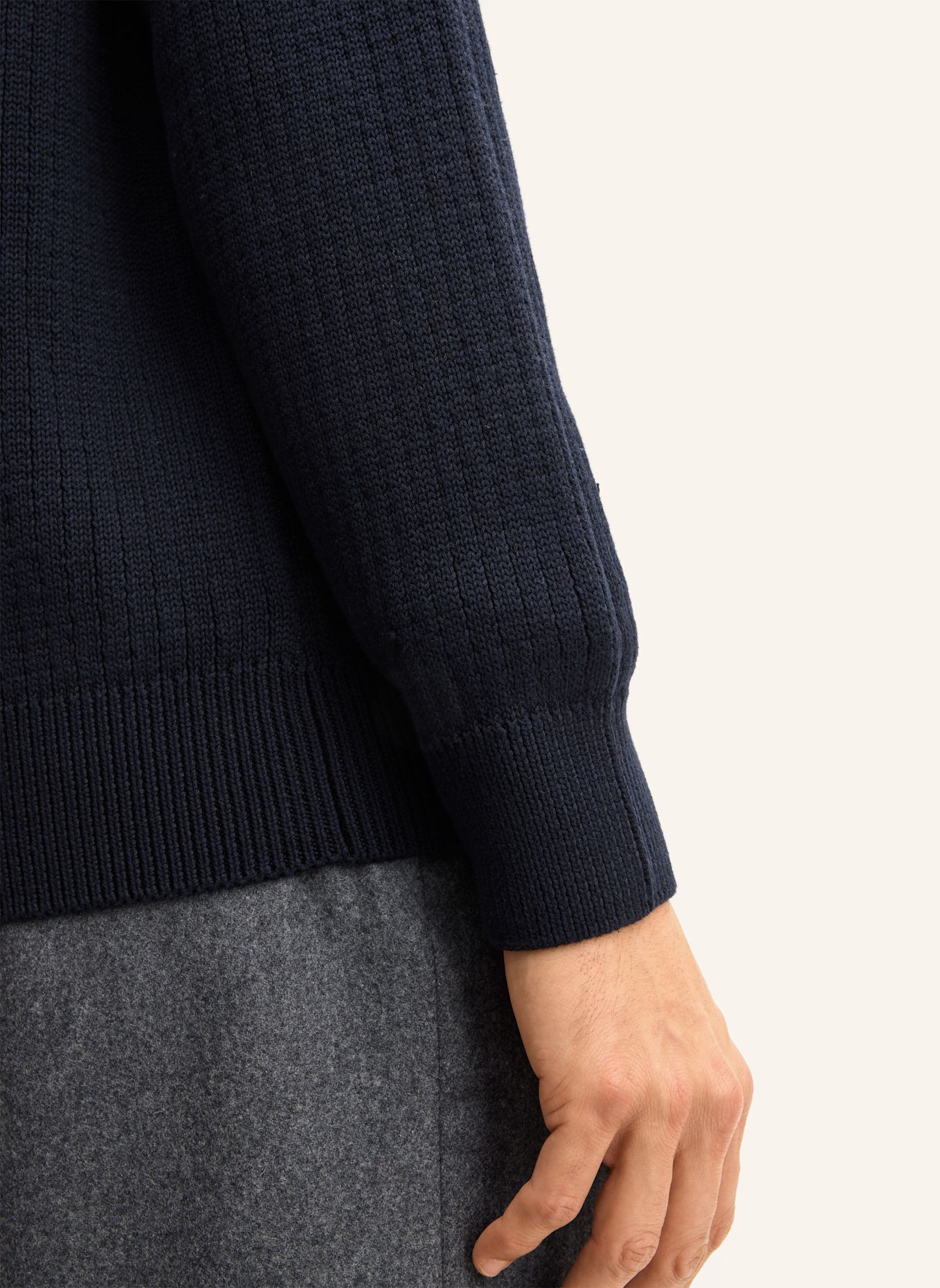 STRELLSON Strickjacke: DUNKELBLAU