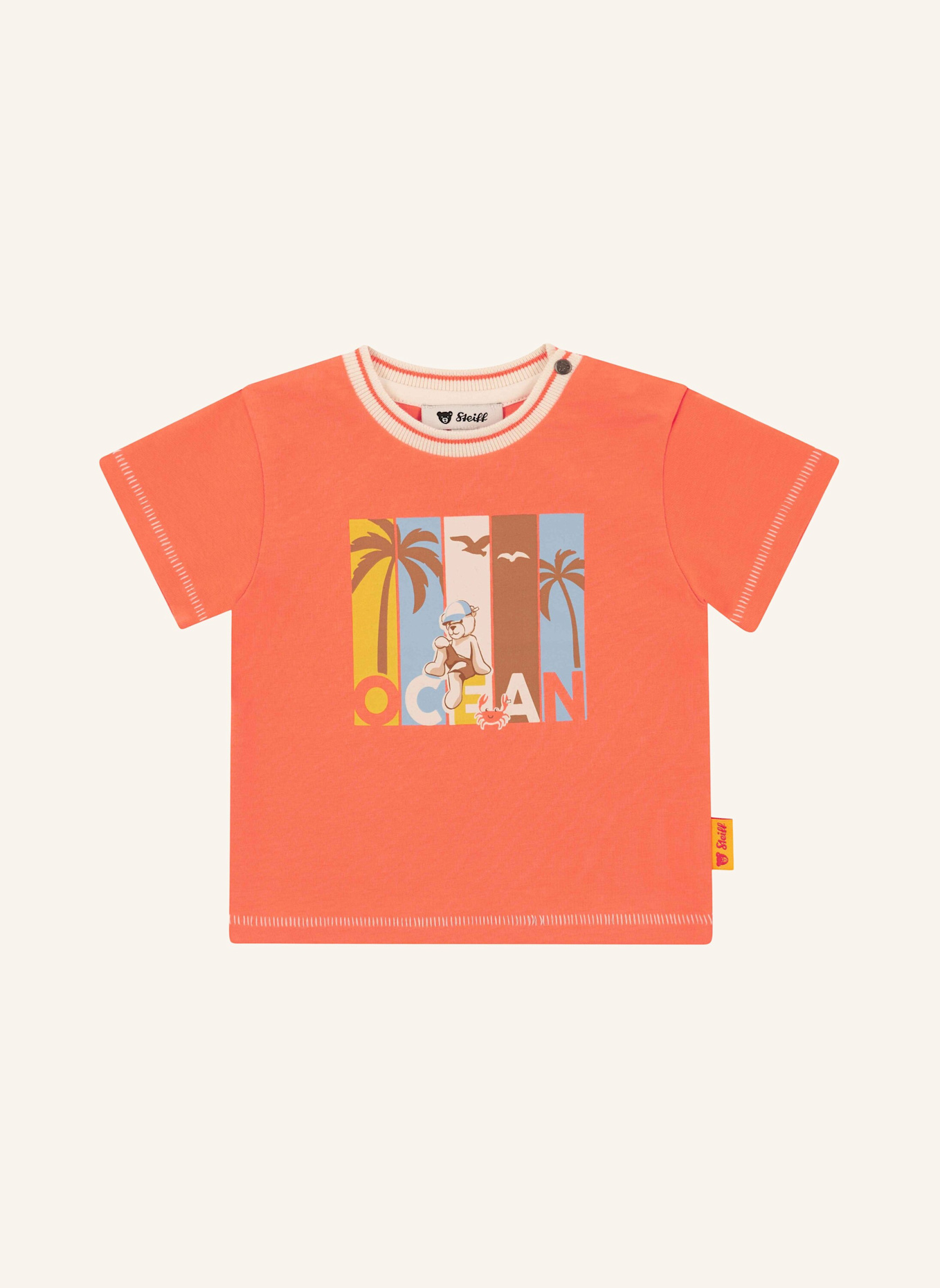 Steiff T-Shirt OFFSHORE ADVENTURES: ORANGE