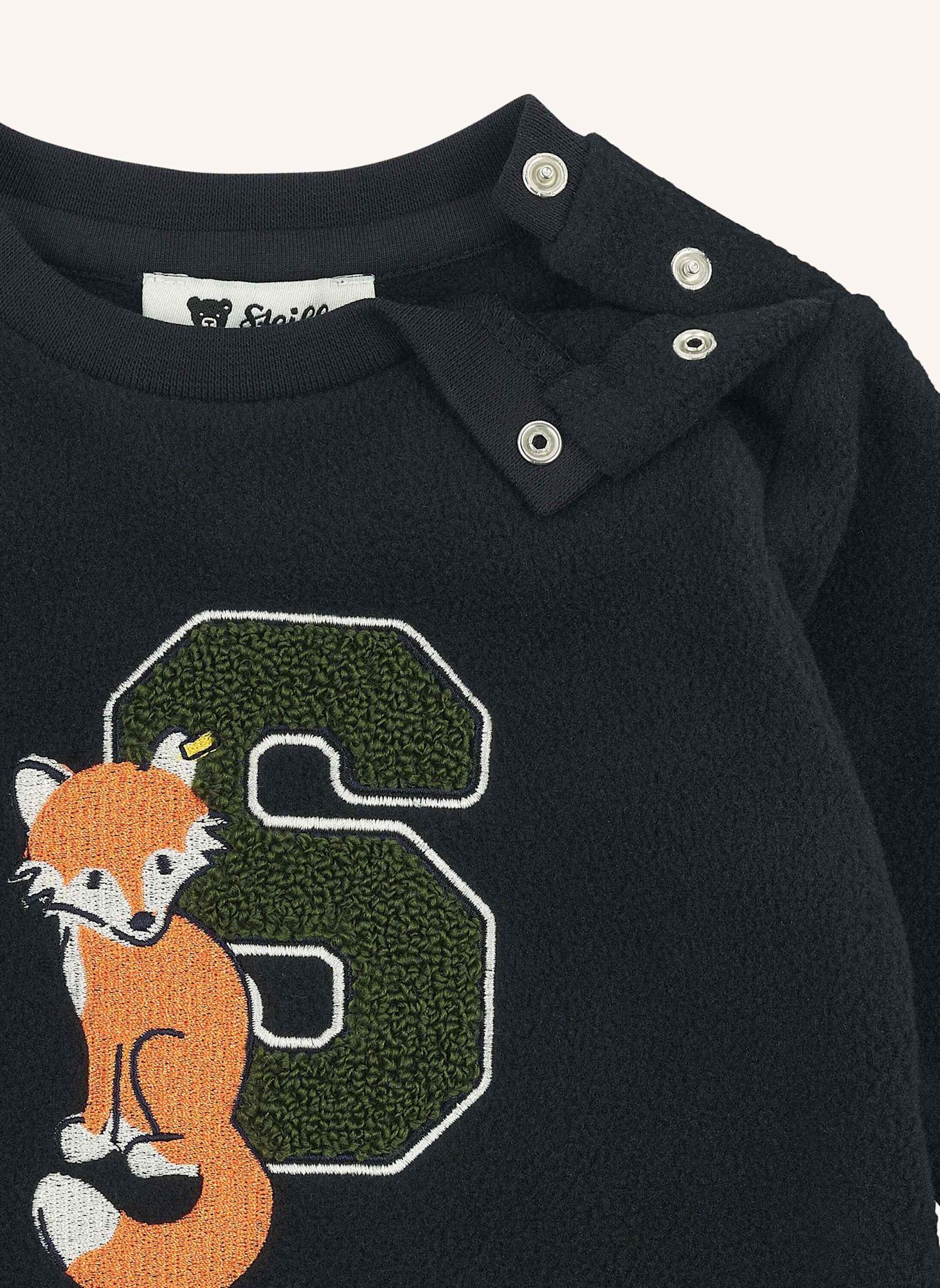 Steiff Sweatshirt Fleece WINTER ADVENTURE: DUNKELBLAU
