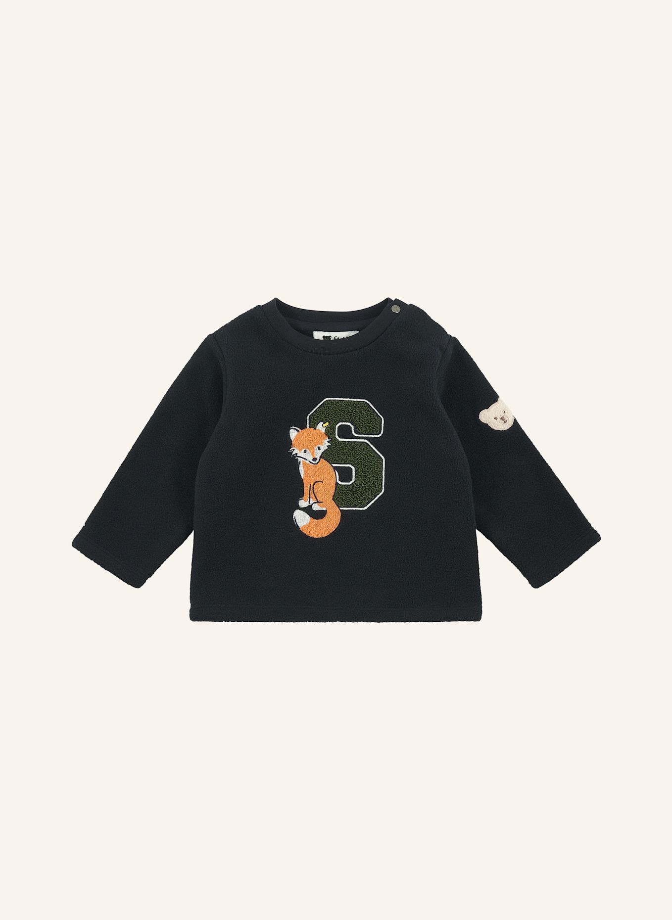Steiff Sweatshirt Fleece WINTER ADVENTURE: DUNKELBLAU