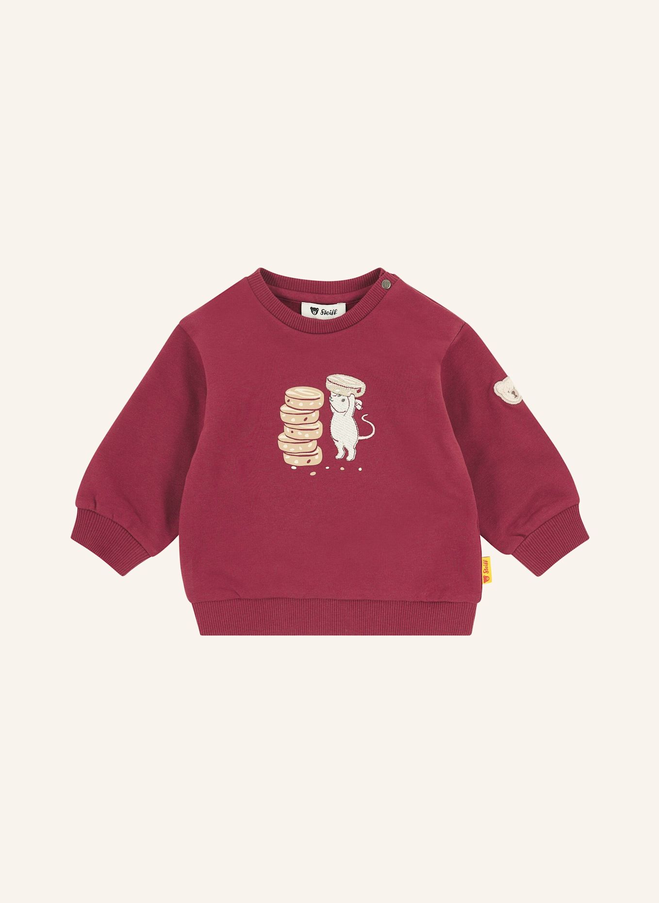 Steiff Sweatshirt FESTIVE LUXE: ROT