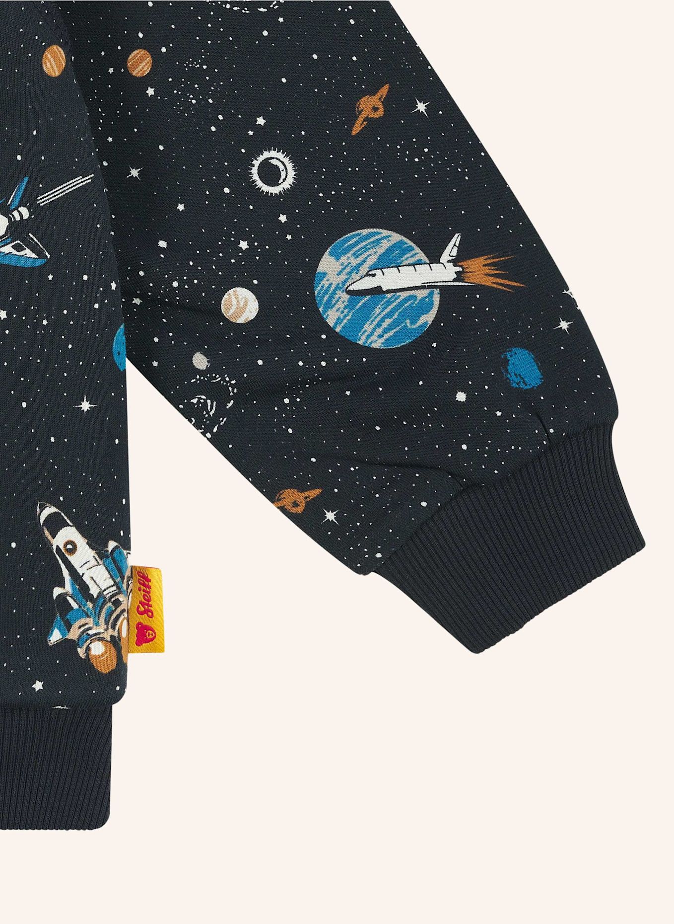 Steiff Sweatjacke OFF TO THE MOON: DUNKELBLAU