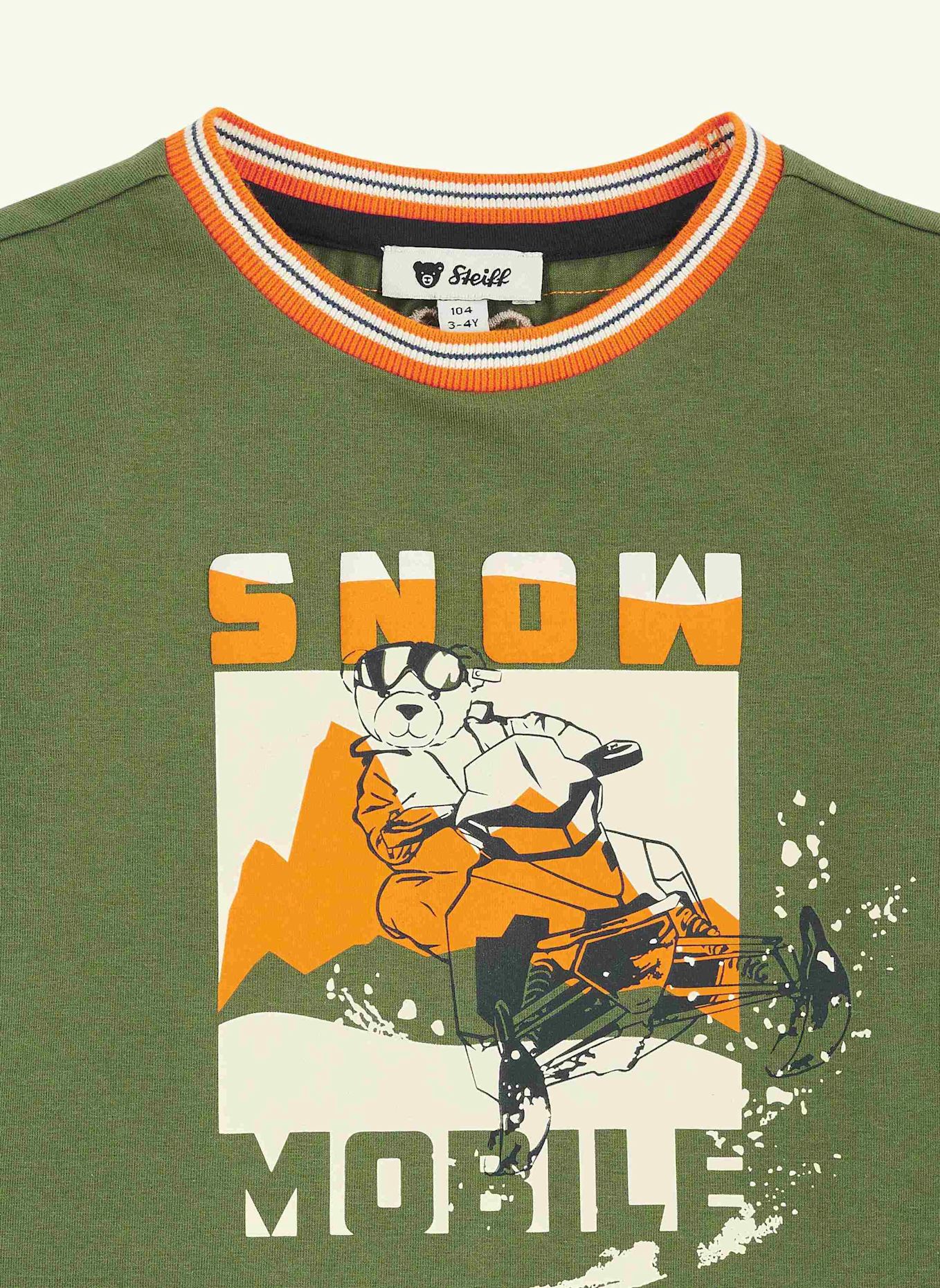Steiff T-Shirt WINTER ADVENTURE: GRÜN