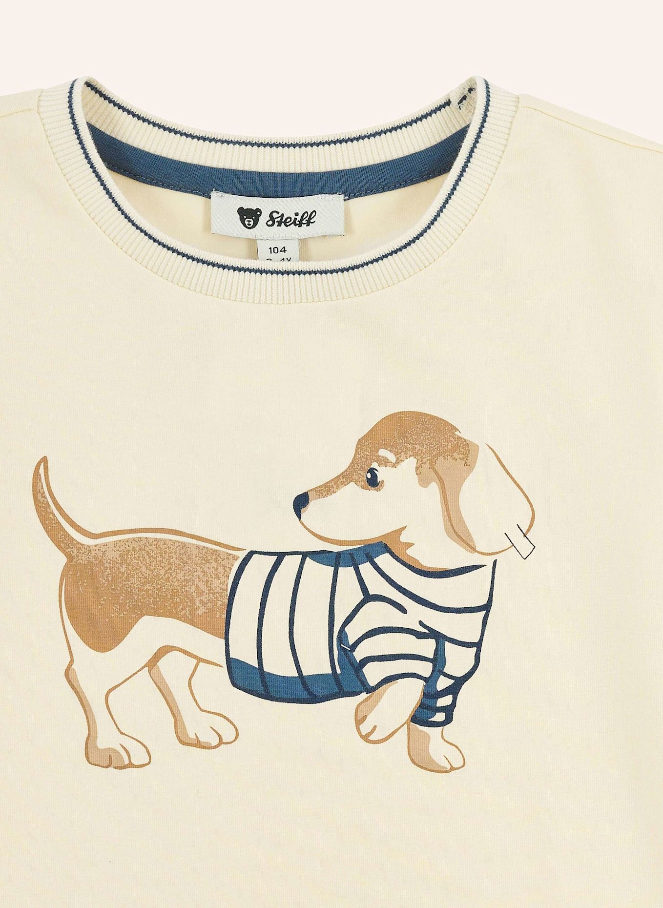Steiff T-Shirt WOOF & FLUFF: BEIGE