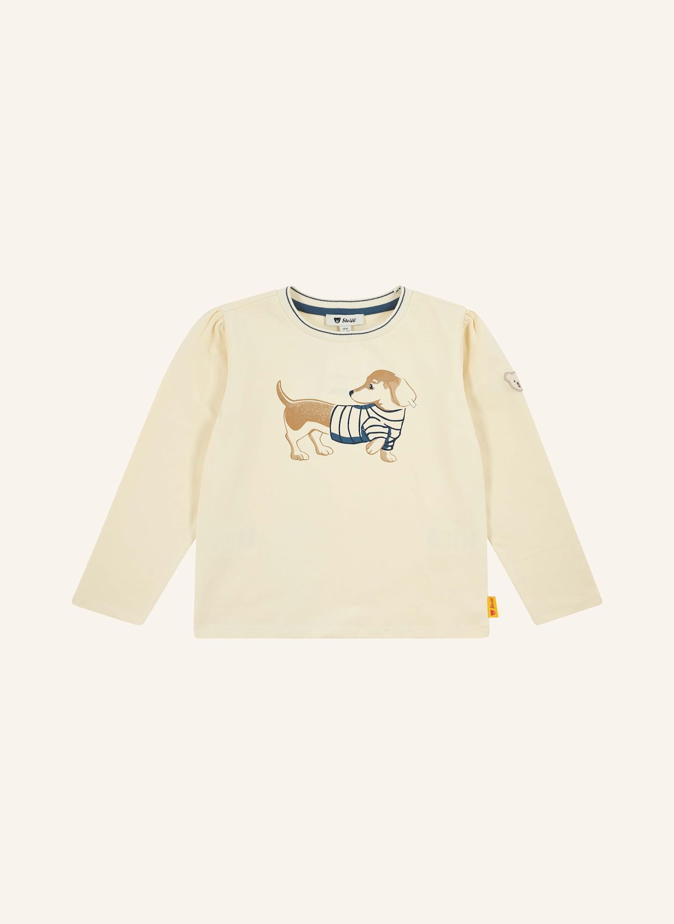 Steiff T-Shirt WOOF & FLUFF: BEIGE