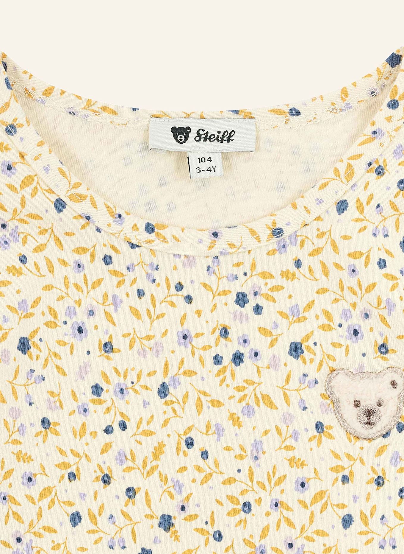 Steiff Jersey Kleid WOOF & FLUFF: BEIGE