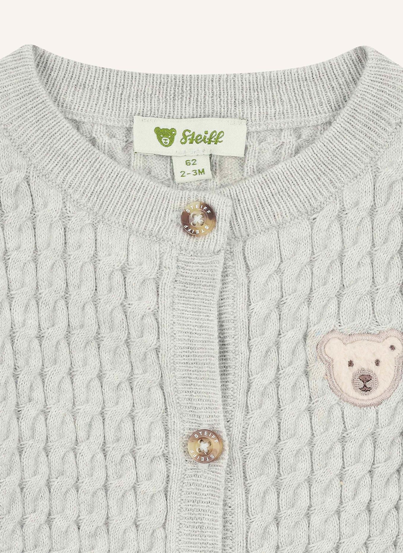 Steiff Strickjacke BABY WELLNESS: GRAU