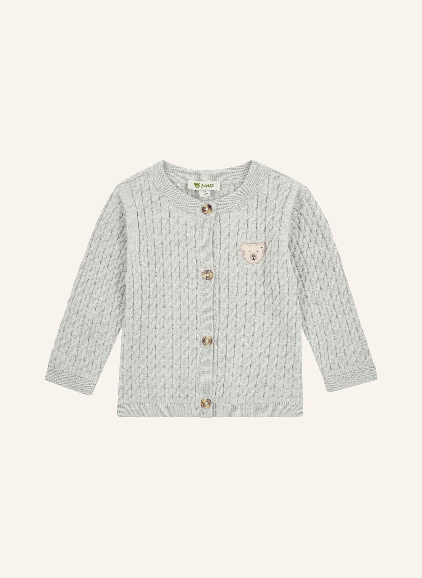 Steiff Strickjacke BABY WELLNESS: GRAU