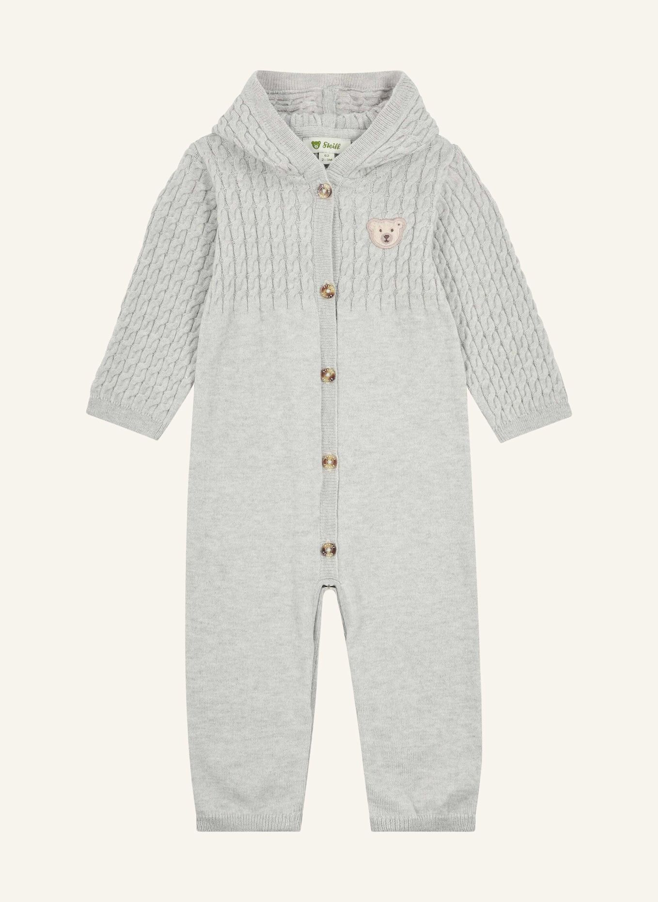 Steiff Strampler BABY WELLNESS: GRAU