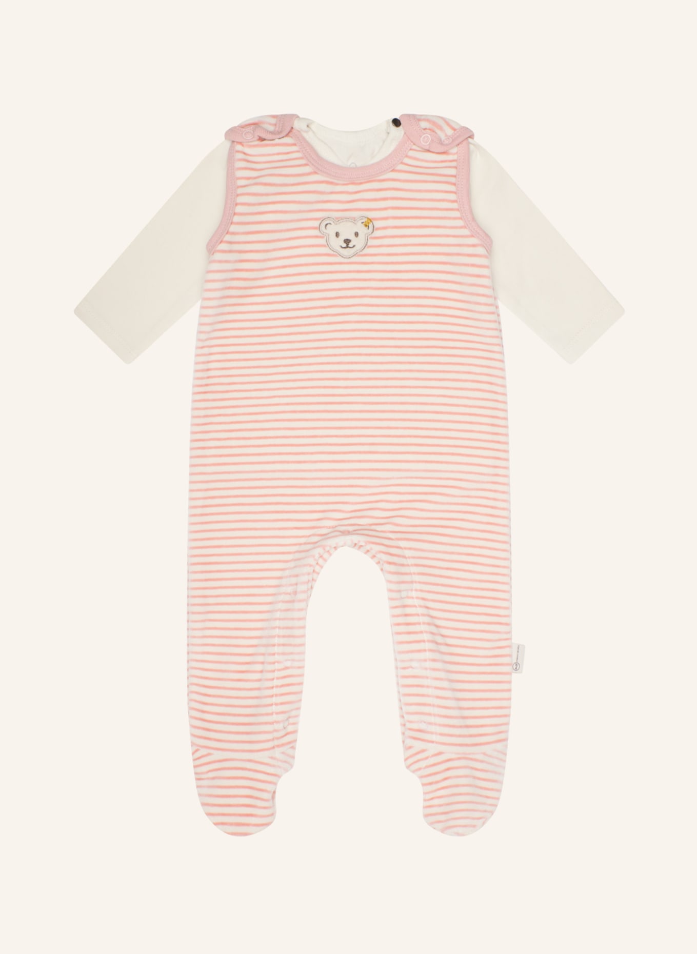 Steiff Set WELLNESS: Strampler + T-Shirt, Farbe: ROSA (Bild 1)