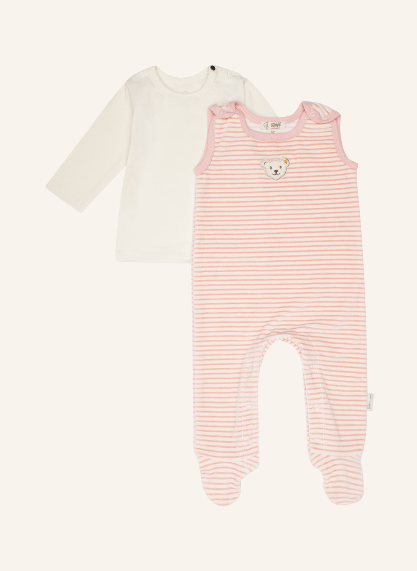 Steiff Set WELLNESS: Strampler + T-Shirt, Farbe: ROSA (Bild 3)