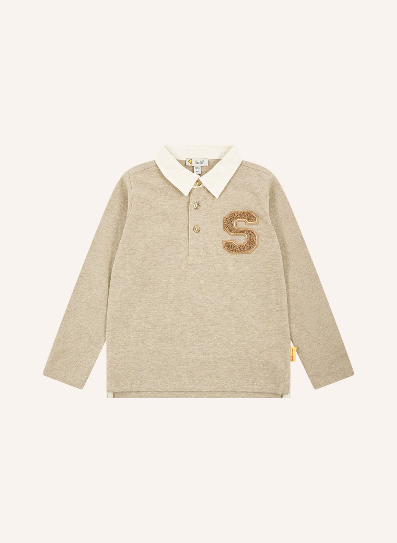 Steiff Poloshirt WINTER SPIRIT, Farbe: BEIGE (Bild 1)