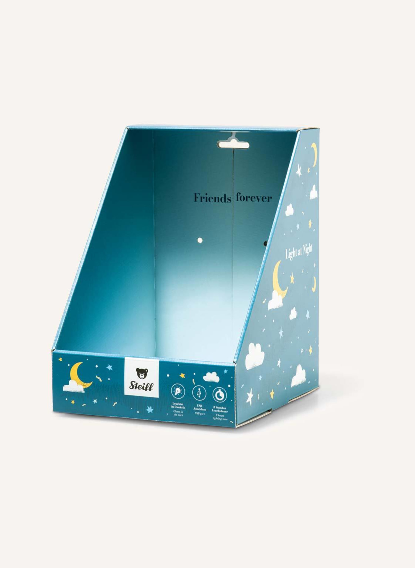 Steiff Kuscheltier Light at Night SPOTT Stegosaurus 28 cm, hellblau: HELLBLAU