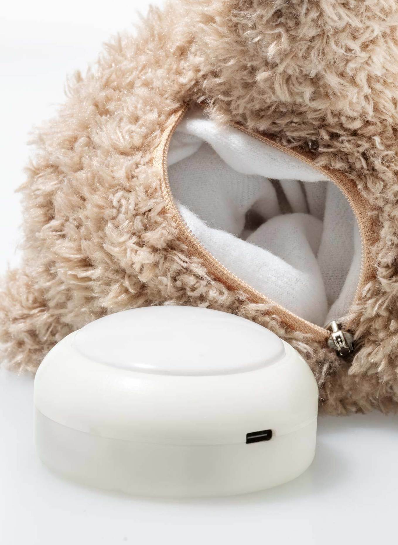 Steiff Kuscheltier Light at Night CASPAR Teddybär 28 cm, hellbraun: COGNAC