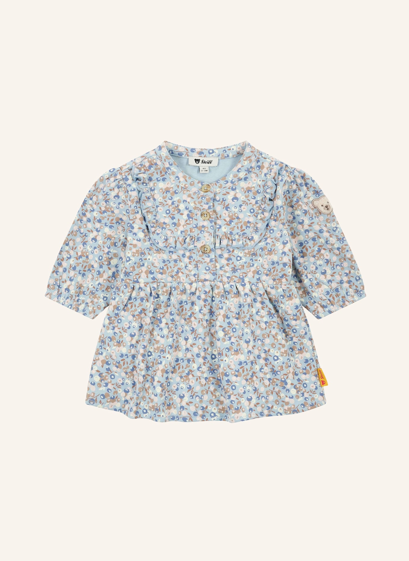 Steiff Kleid  NORDICLAND: HELLBLAU/ BLAU