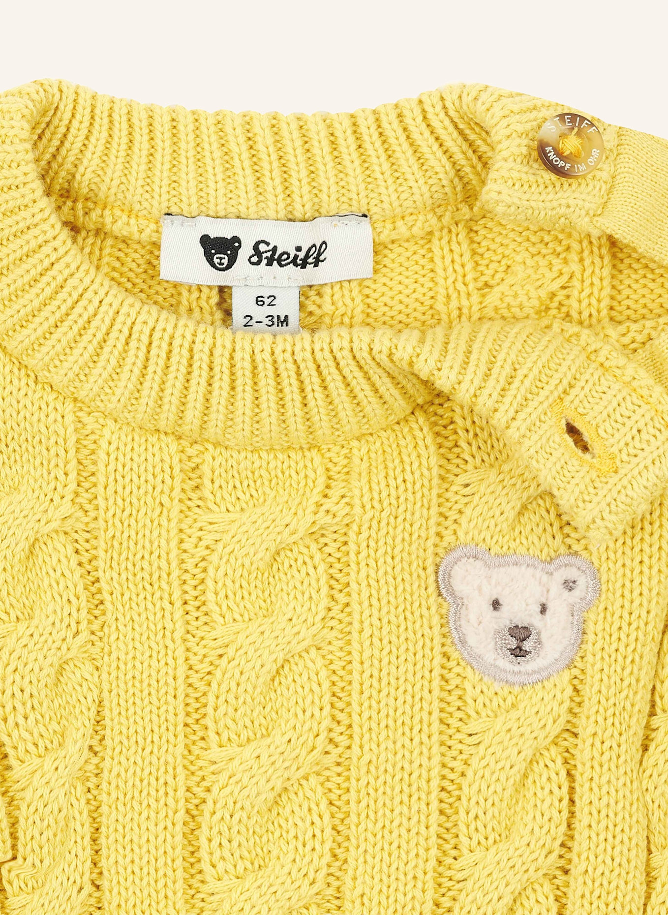 Steiff Pullover WOODLAND: GELB