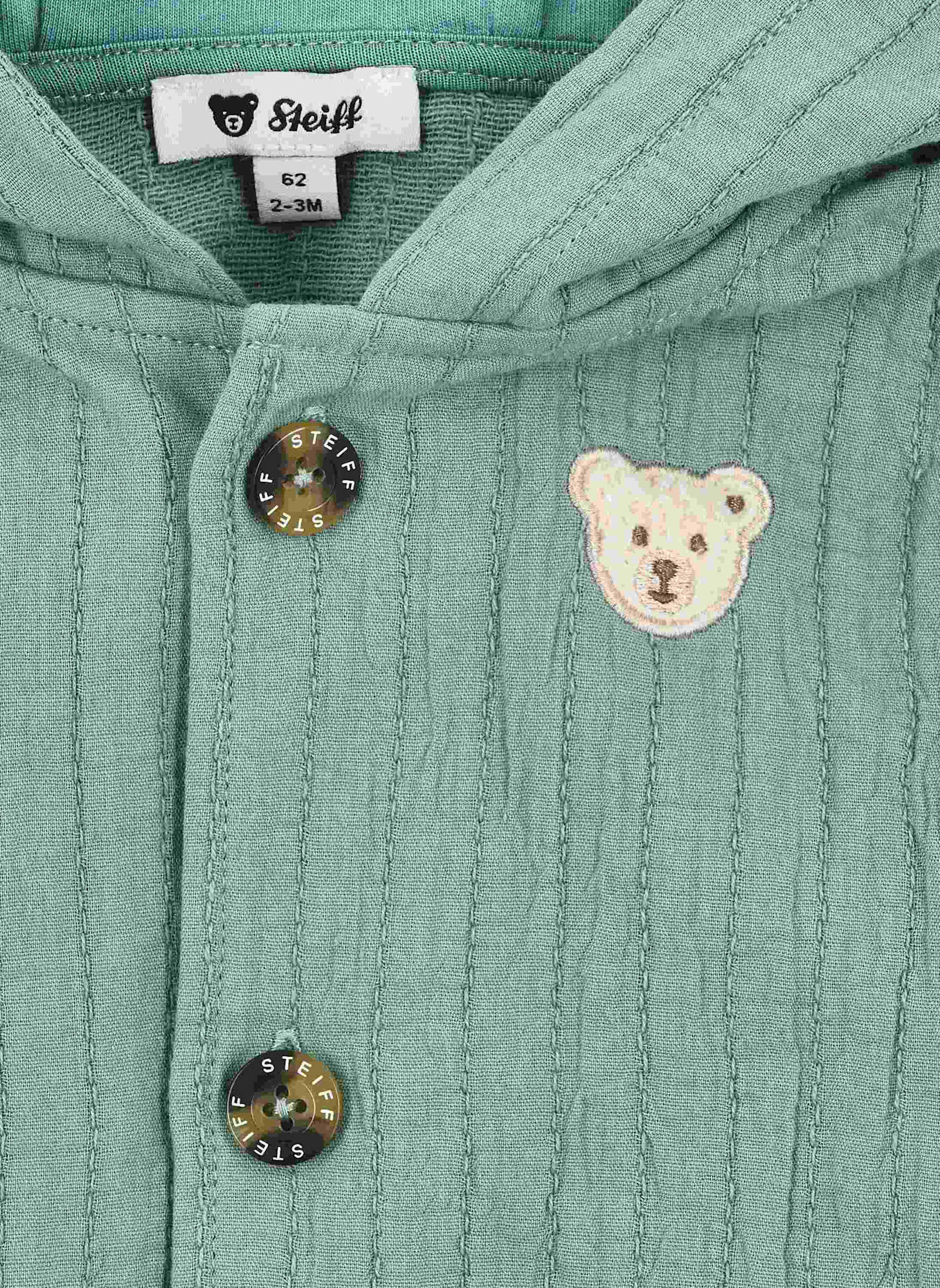 Steiff Strickjacke DINOSAUR: PETROL