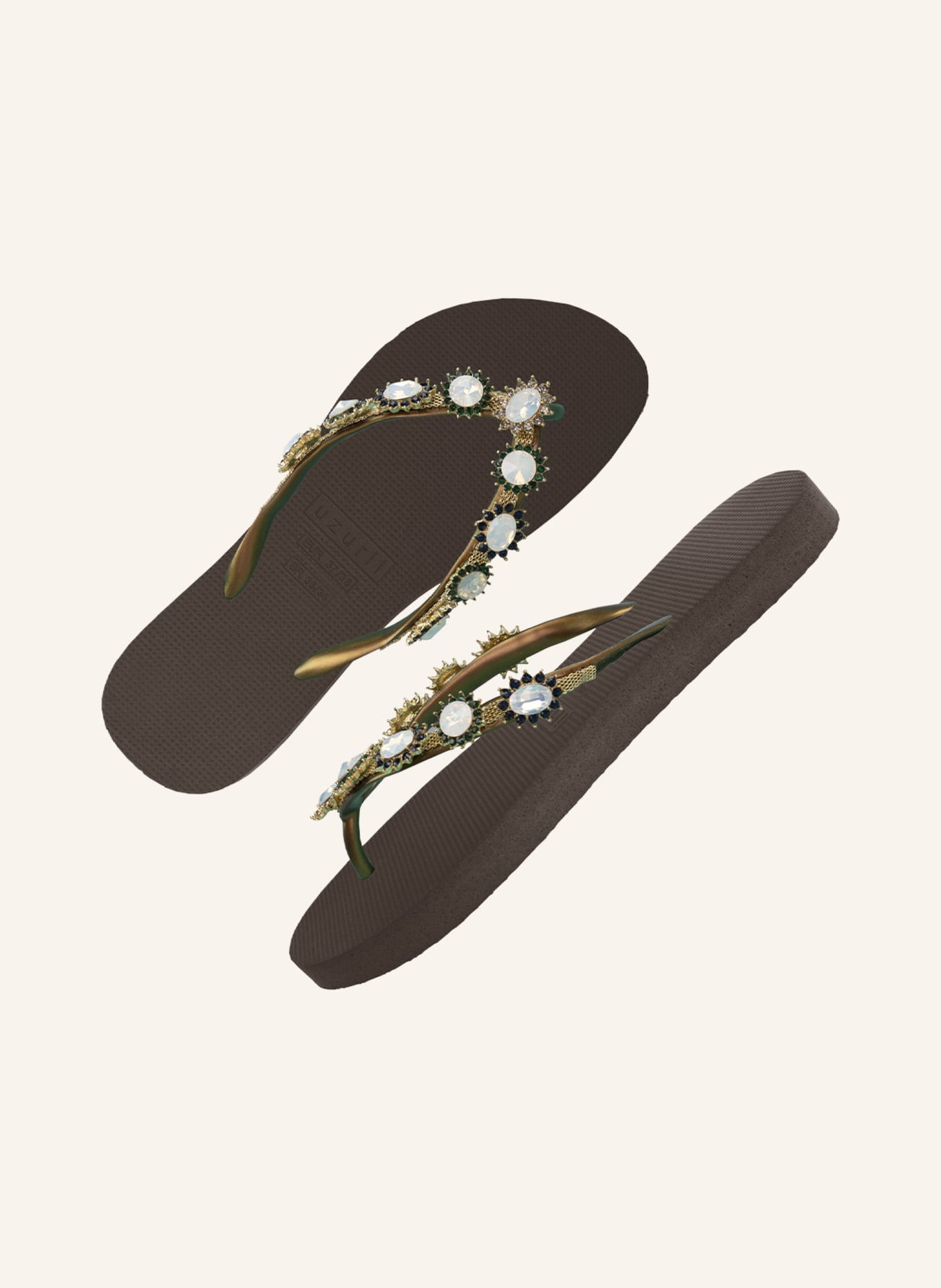 uzurii Zehentrenner PEARL MONROE: BRAUN