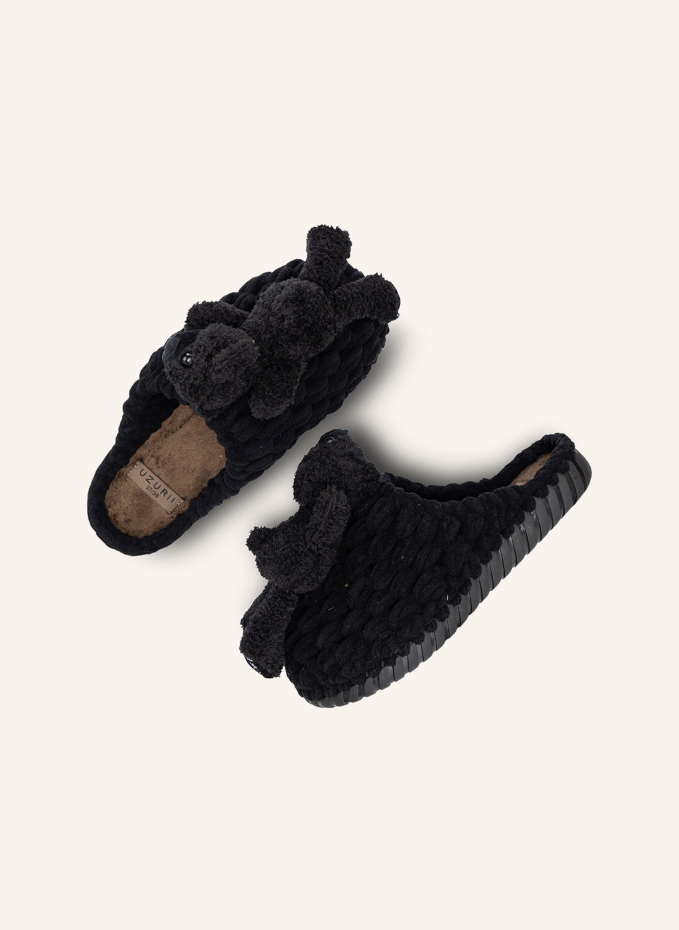 uzurii Pantoffeln PANTOFFEL FOZZIE BEAR: SCHWARZ