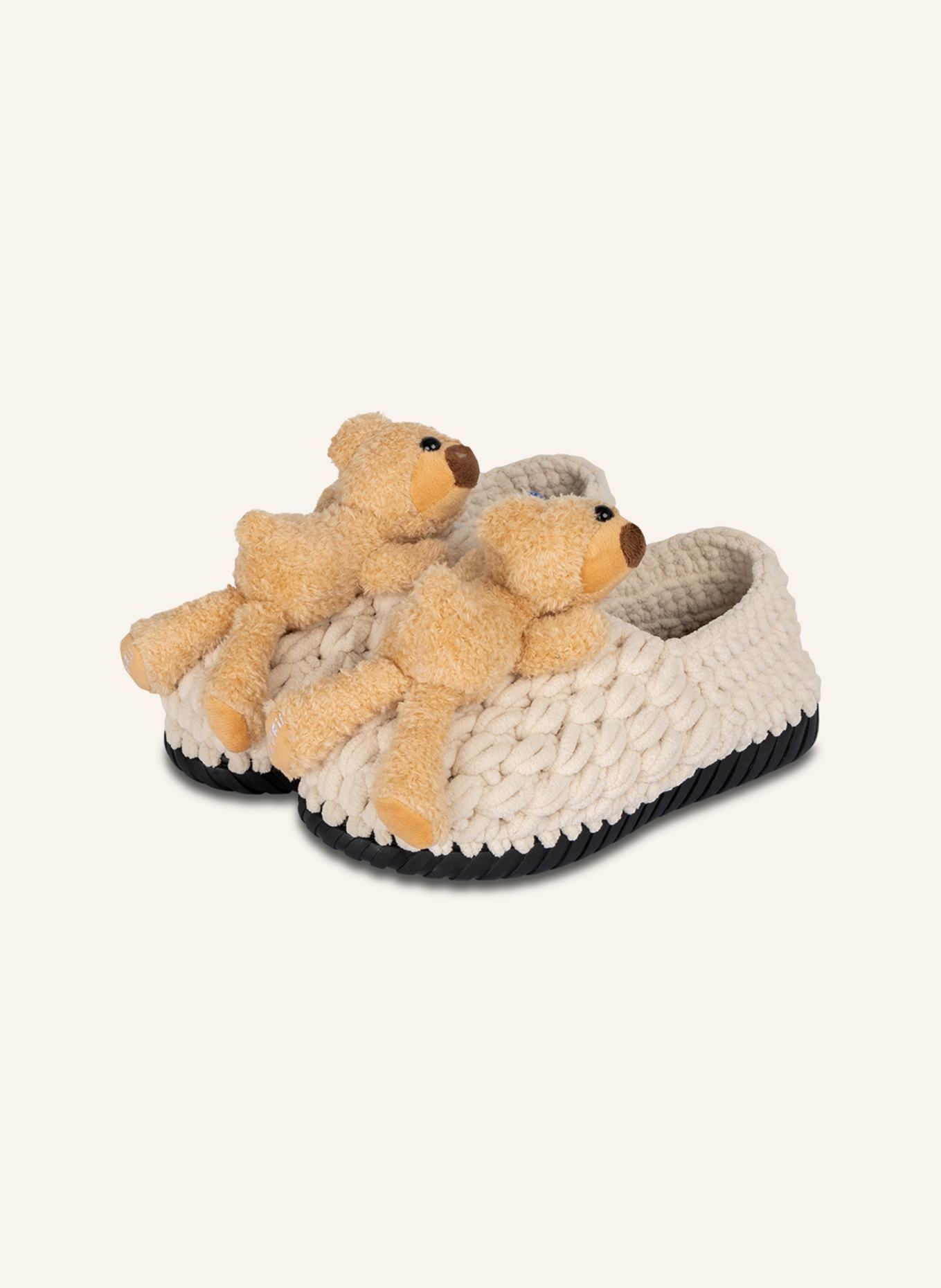uzurii Pantoffeln PANTOFFEL TEDDY BEAR: BEIGE