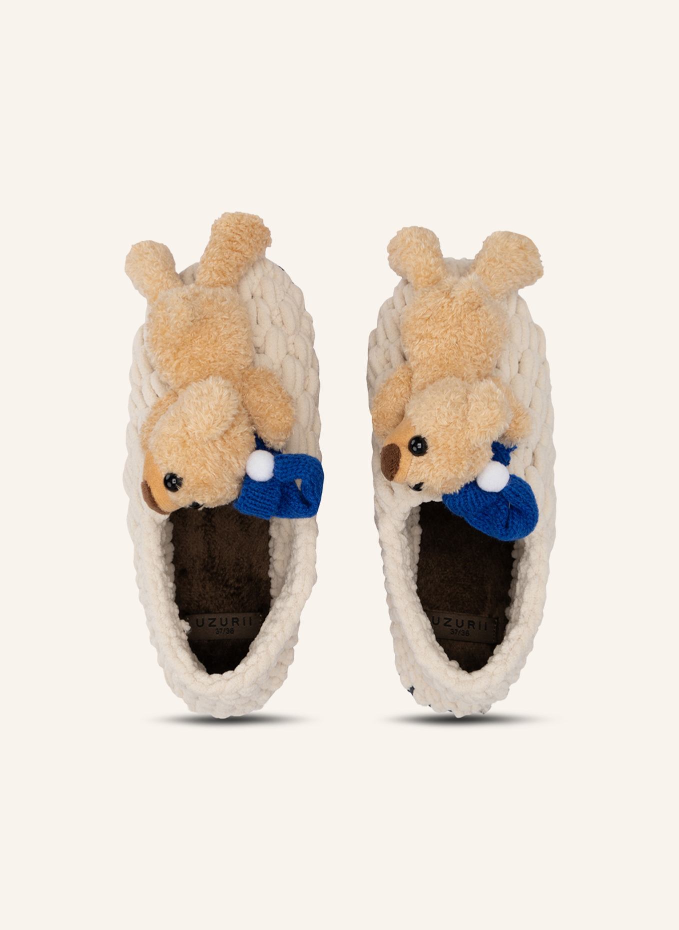 uzurii Pantoffeln PANTOFFEL TEDDY BEAR: BEIGE