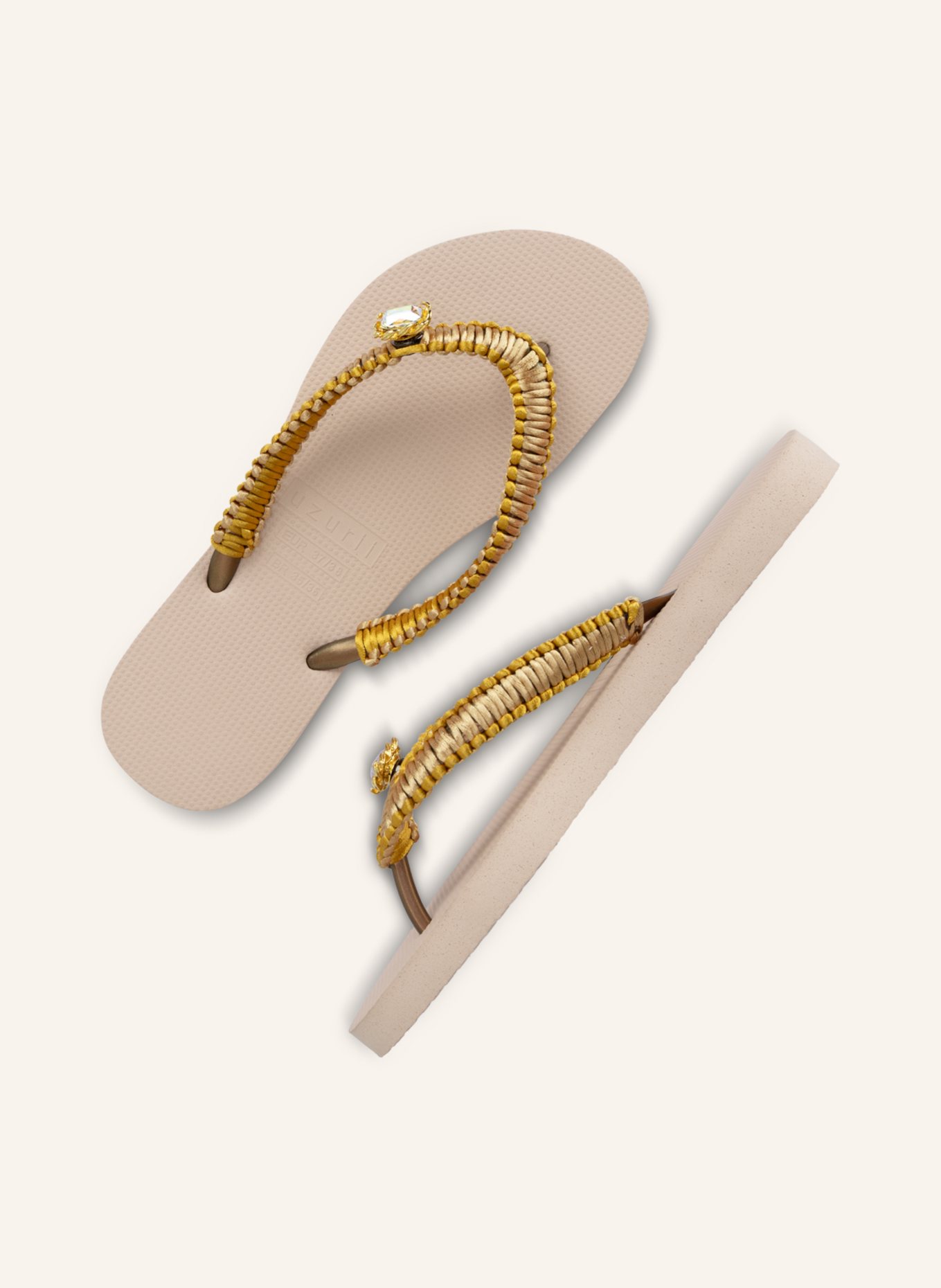 uzurii Zehentrenner TAUPE MACRAME SWITCH: BEIGE